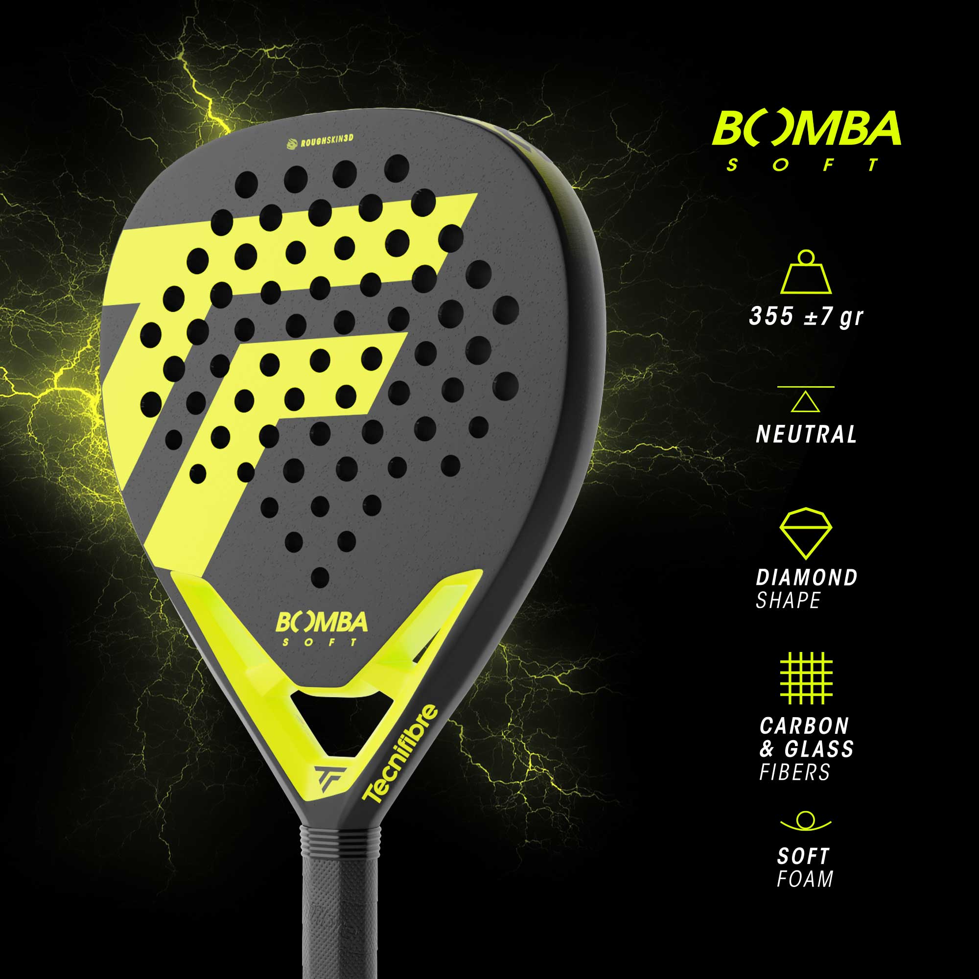 tecnifibre-bomba-soft-racchetta-padel-diamante image 2