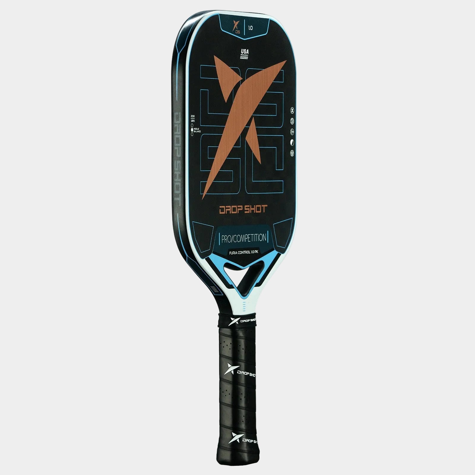 drop-shot-furia-control-1-0-pk-racchetta-pickleball-16mm-carbonio-12k image 3