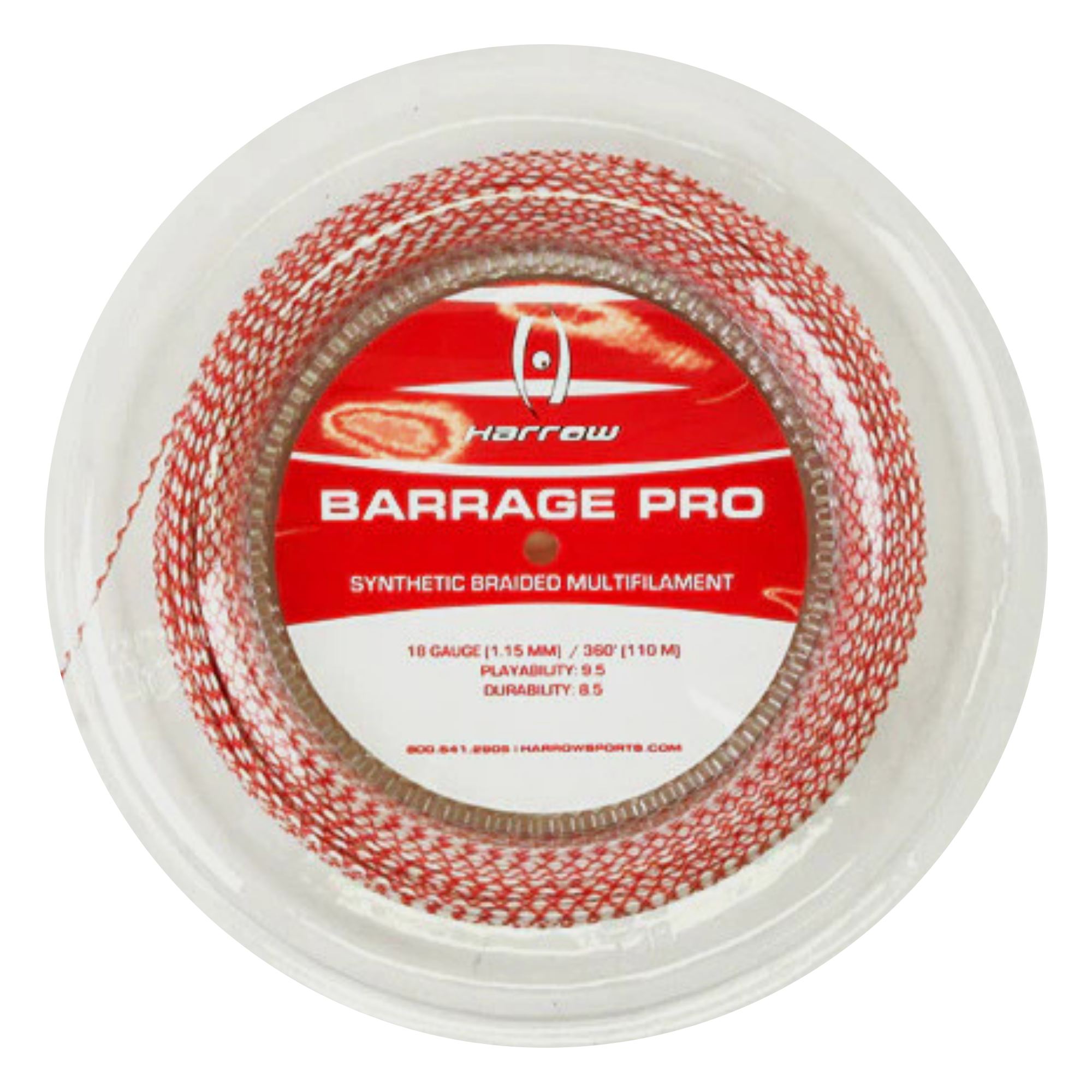 harrow-barrage-pro-corde-squash-18g-matassa-110m image 3