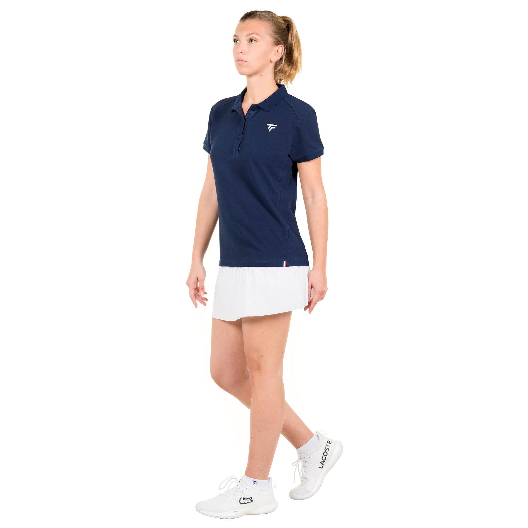 tecnifibre-polo-piqu-marine-polo-tennis-donna-cotone-stretch image 1