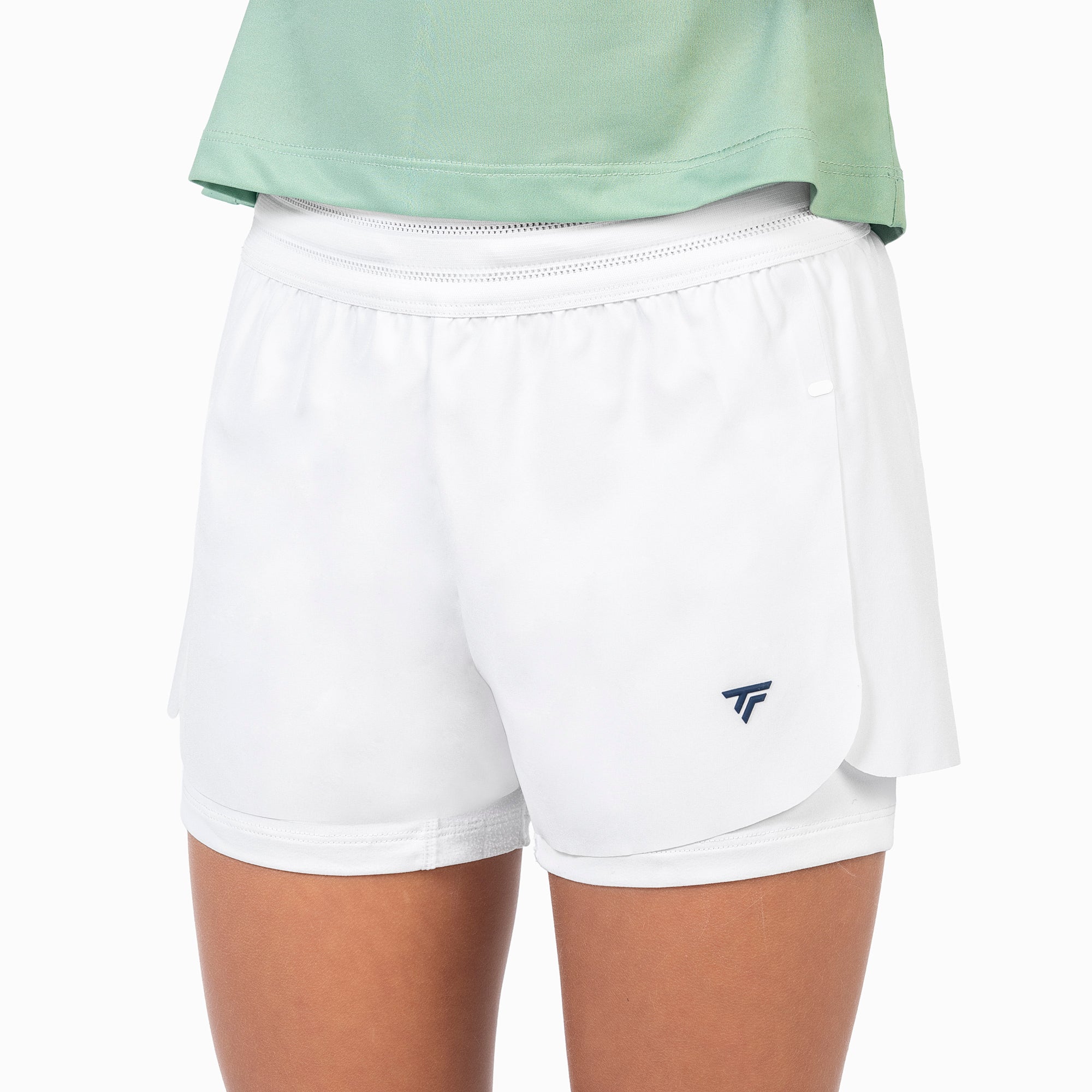 tecnifibre-team-stretch-short-white-fille-shorts-tennis-bambina image 2