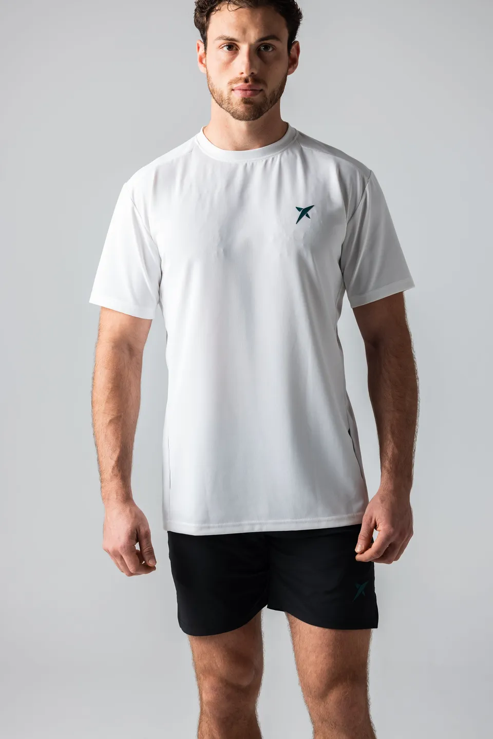 drop-shot-sanz-performance-t-shirt-padel-uomo-bianco-nero image 1