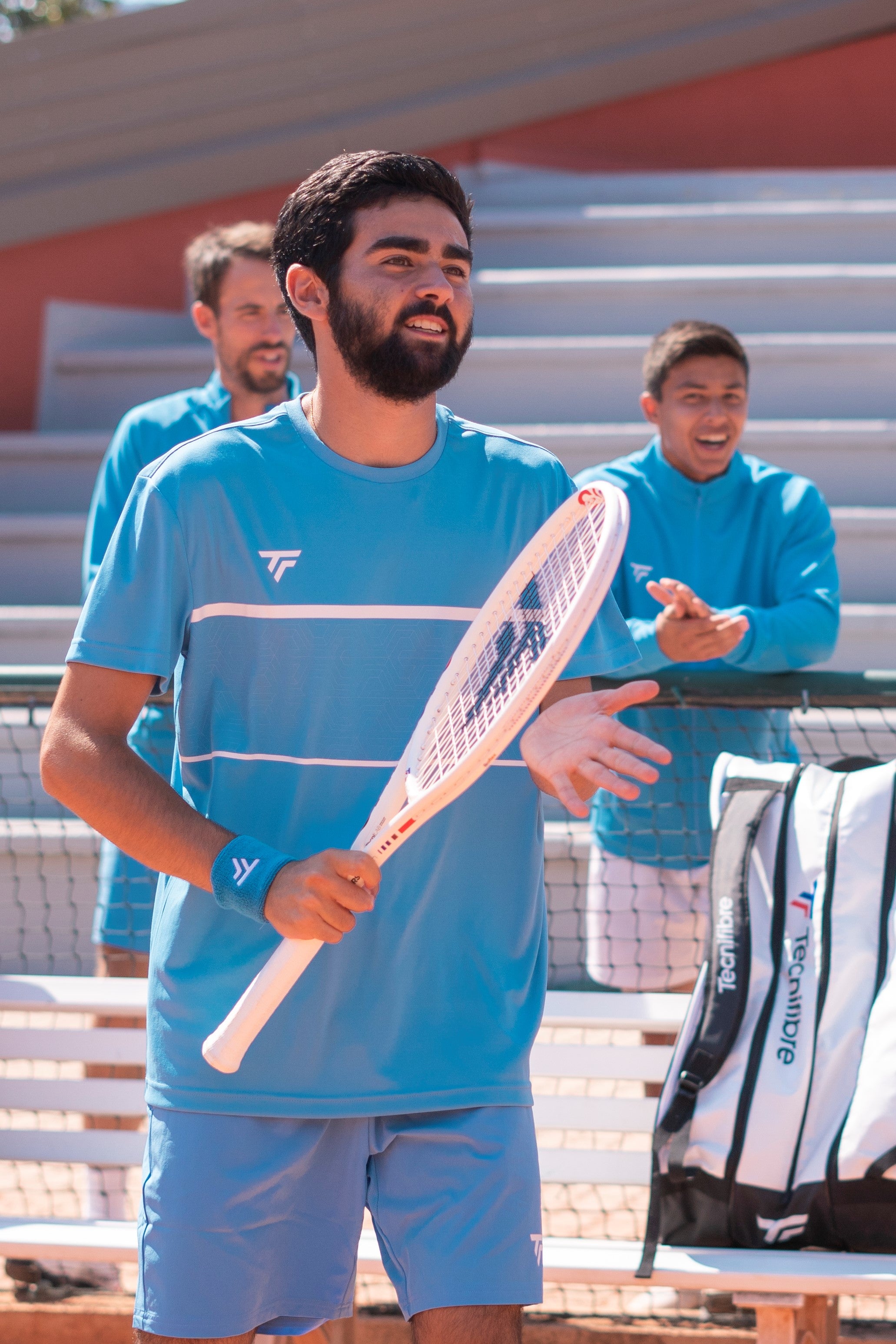 tecnifibre-team-tech-tee-azur-t-shirt-tennis-uomo image 4