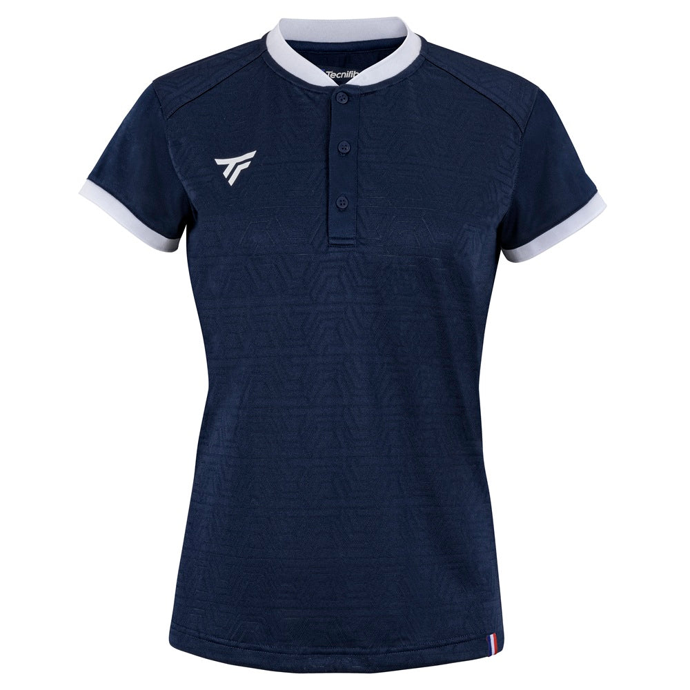 tecnifibre-team-mesh-polo-marine-polo-tennis-donna image 1