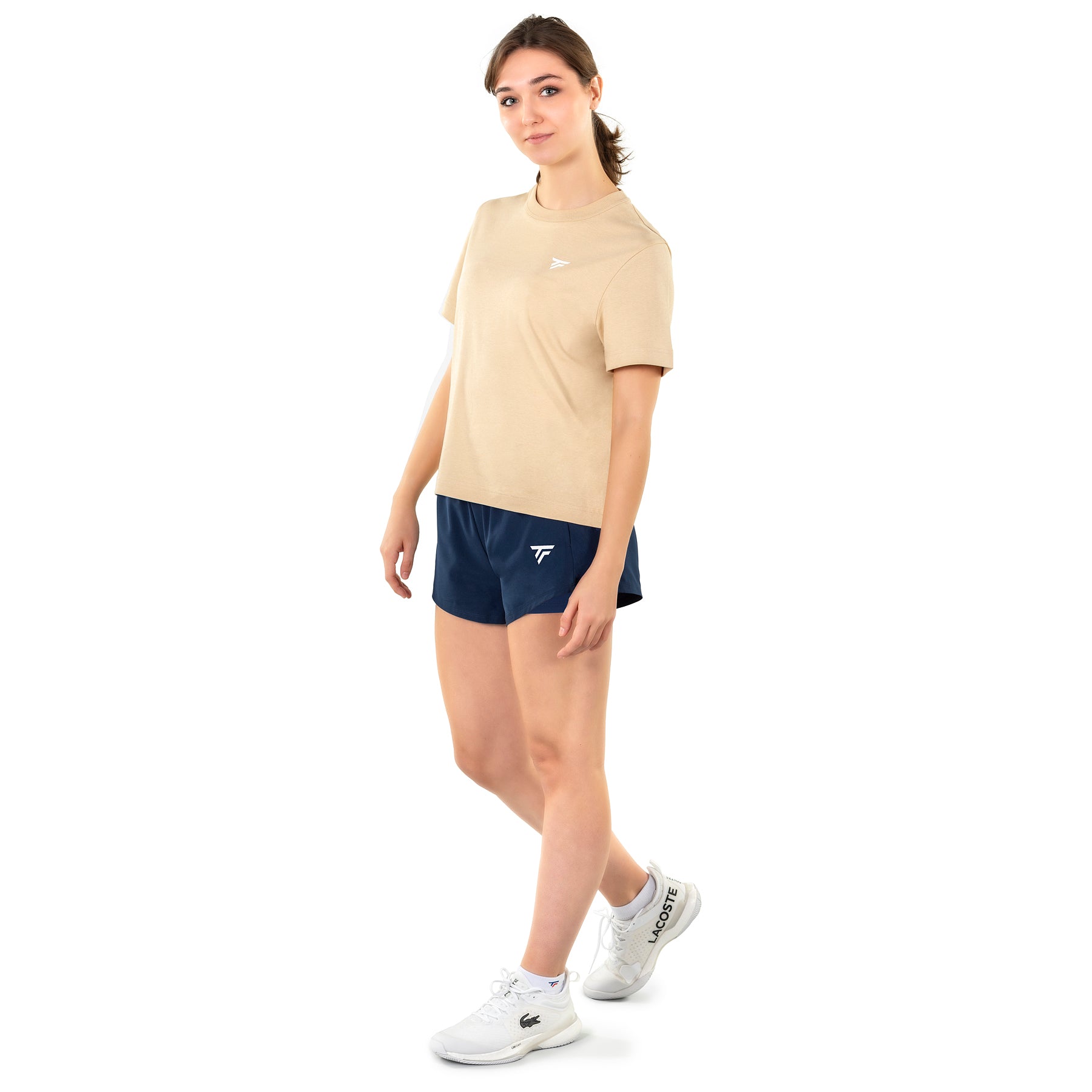tecnifibre-graphic-tee-sand-t-shirt-donna-taglio-oversize image 5