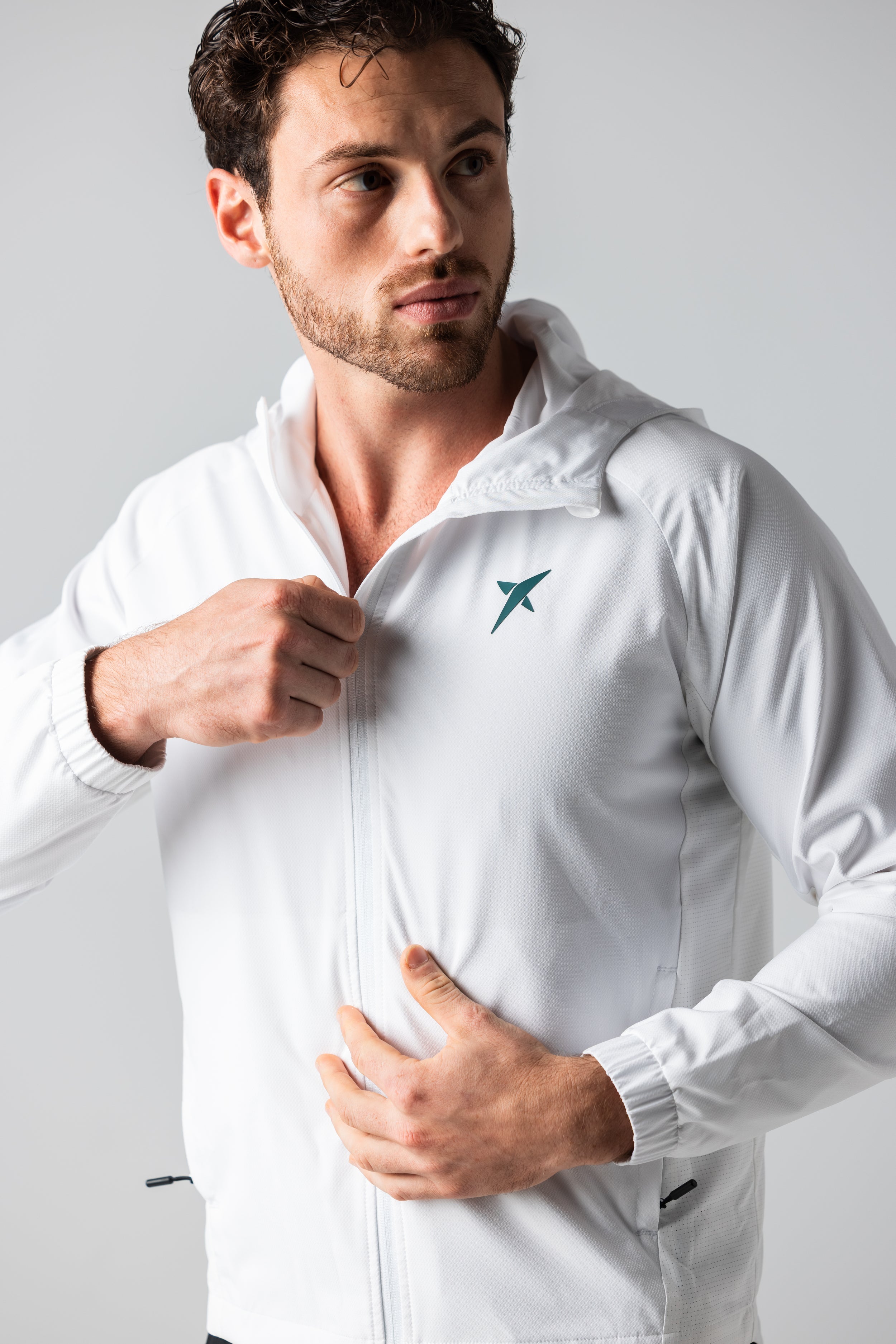drop-shot-sanz-flight-felpa-padel-uomo-con-cappuccio-e-zip image 2