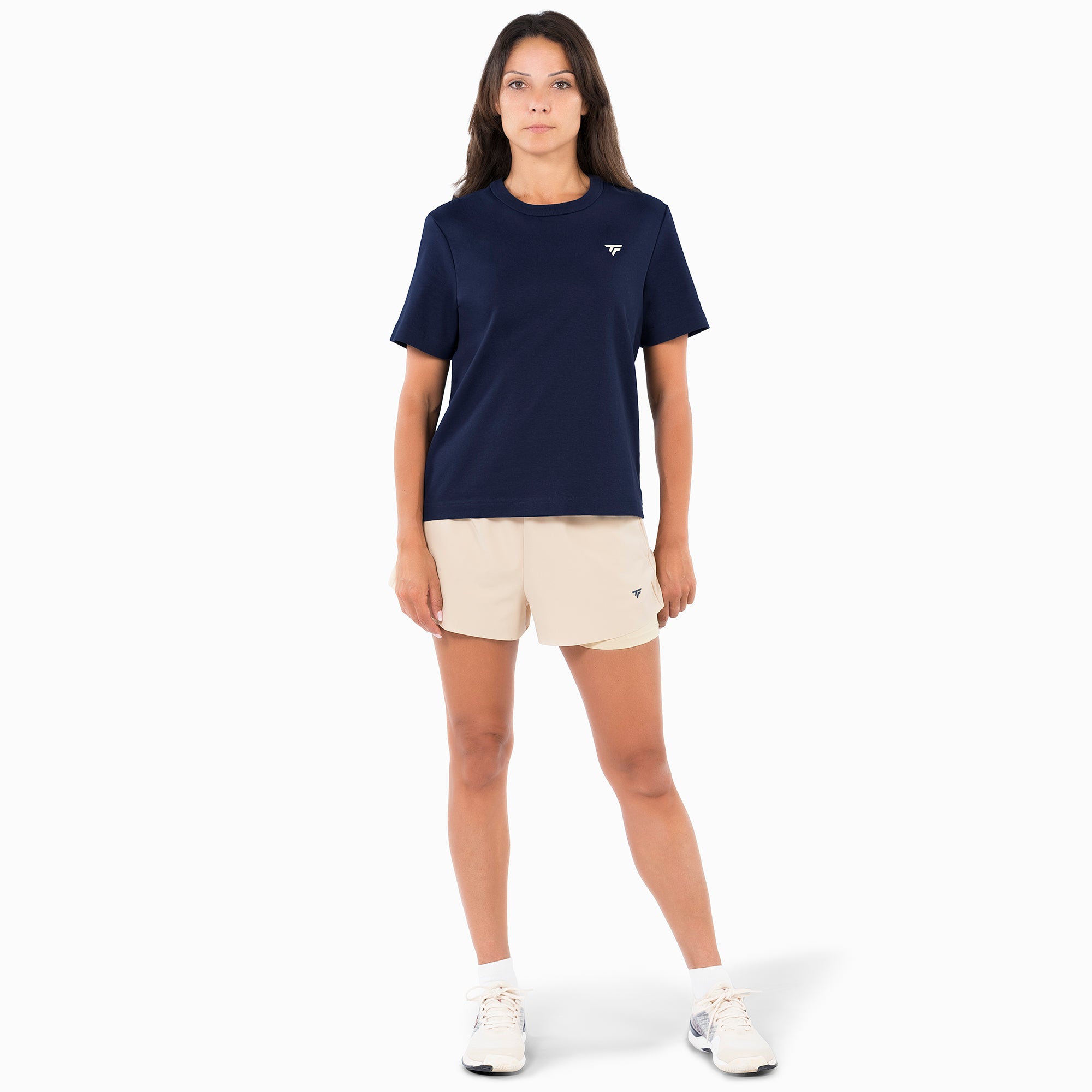 tecnifibre-graphic-tee-donna-blu-marine-t-shirt-tennis image 3