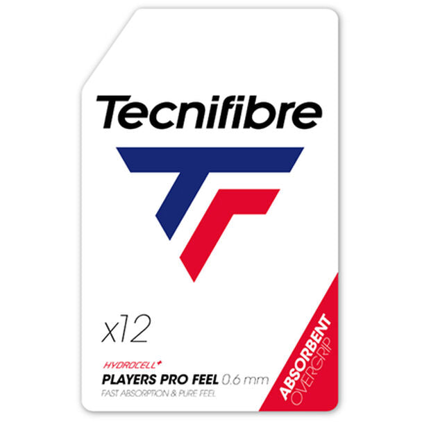 tecnifibre-players-pro-feel-bianco-overgrip-x12 image 1