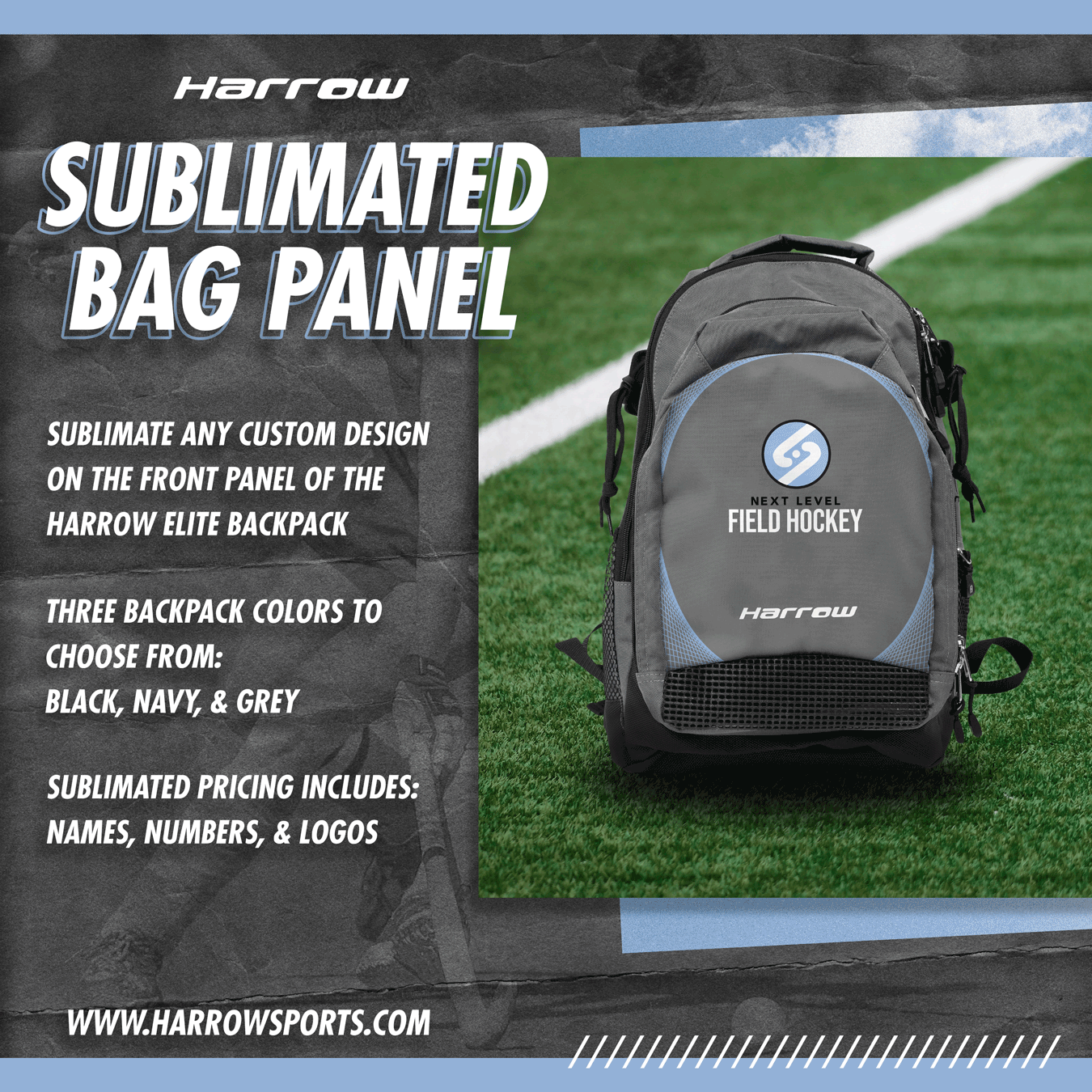 harrow-elite-sublimated-backpack-zaino-multisport-3-scomparti image 2