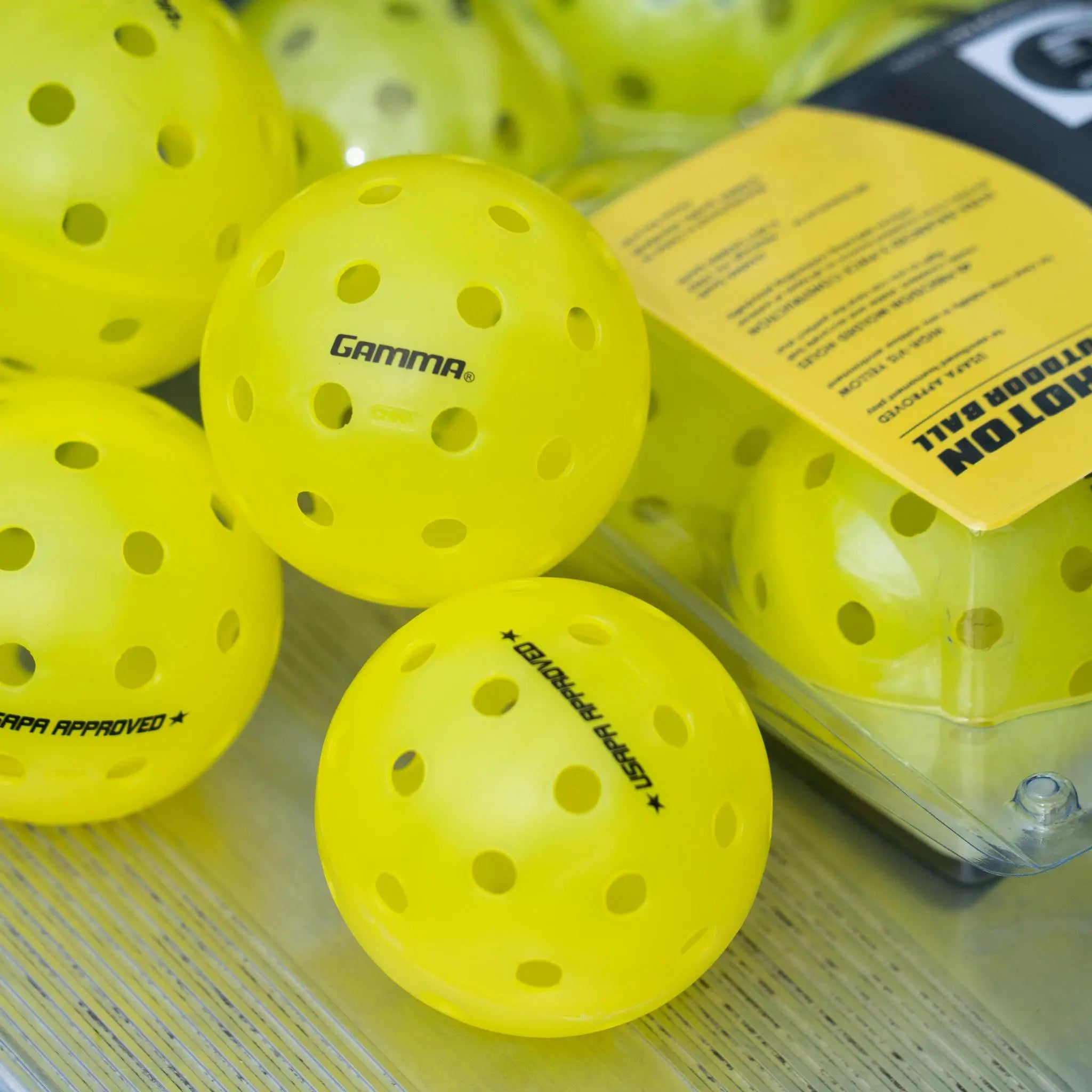 gamma-photon-outdoor-pickleball-3-pack-palline-pickleball-outdoor-gialle image 4