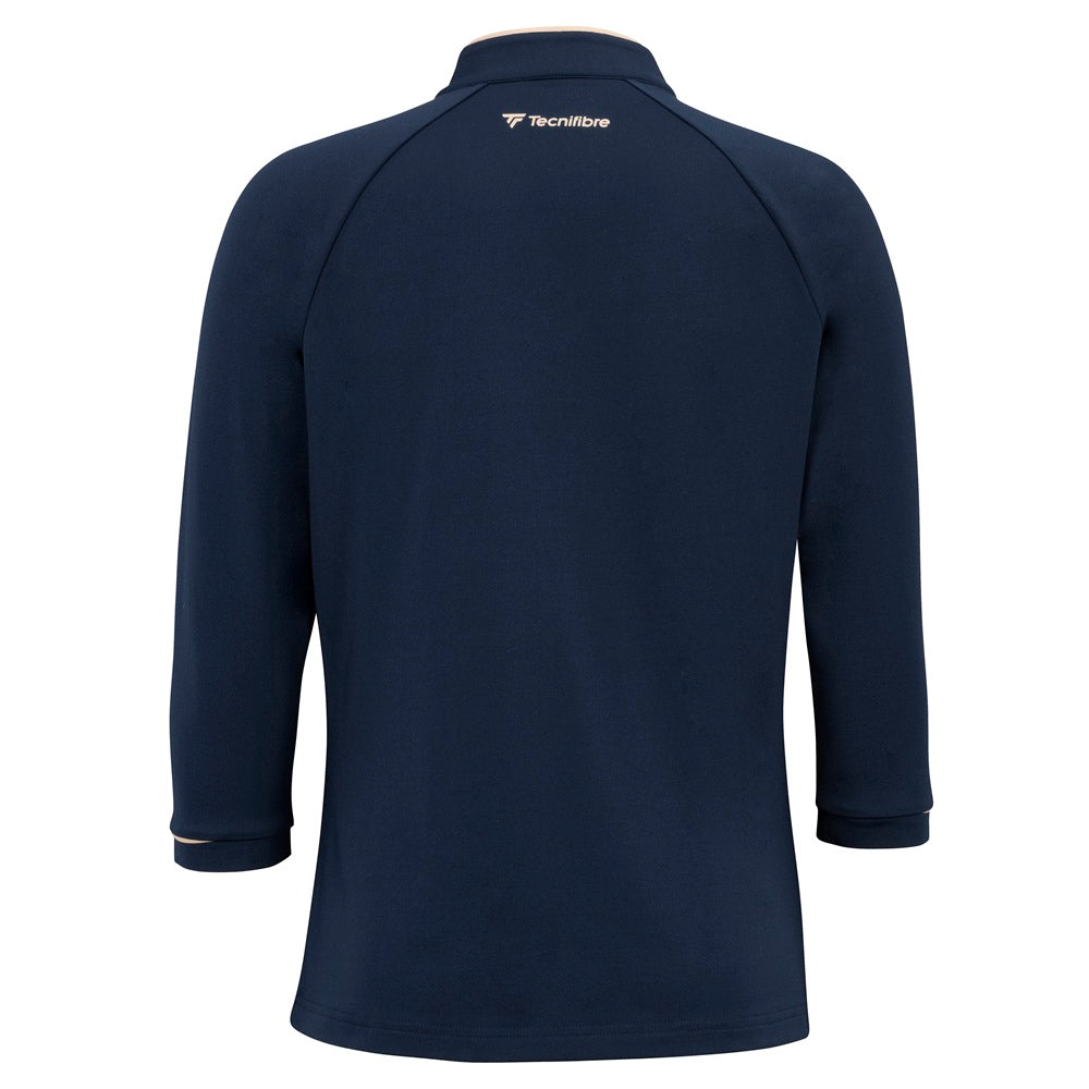 tecnifibre-thermo-zip-manica-3-4-felpa-tennis-donna-blu-marine image 5