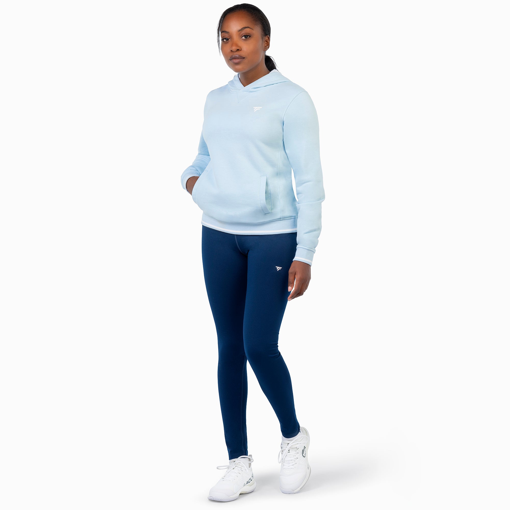 tecnifibre-terry-hoodie-glacier-donna-felpa-tennis-calda-con-tasche image 2