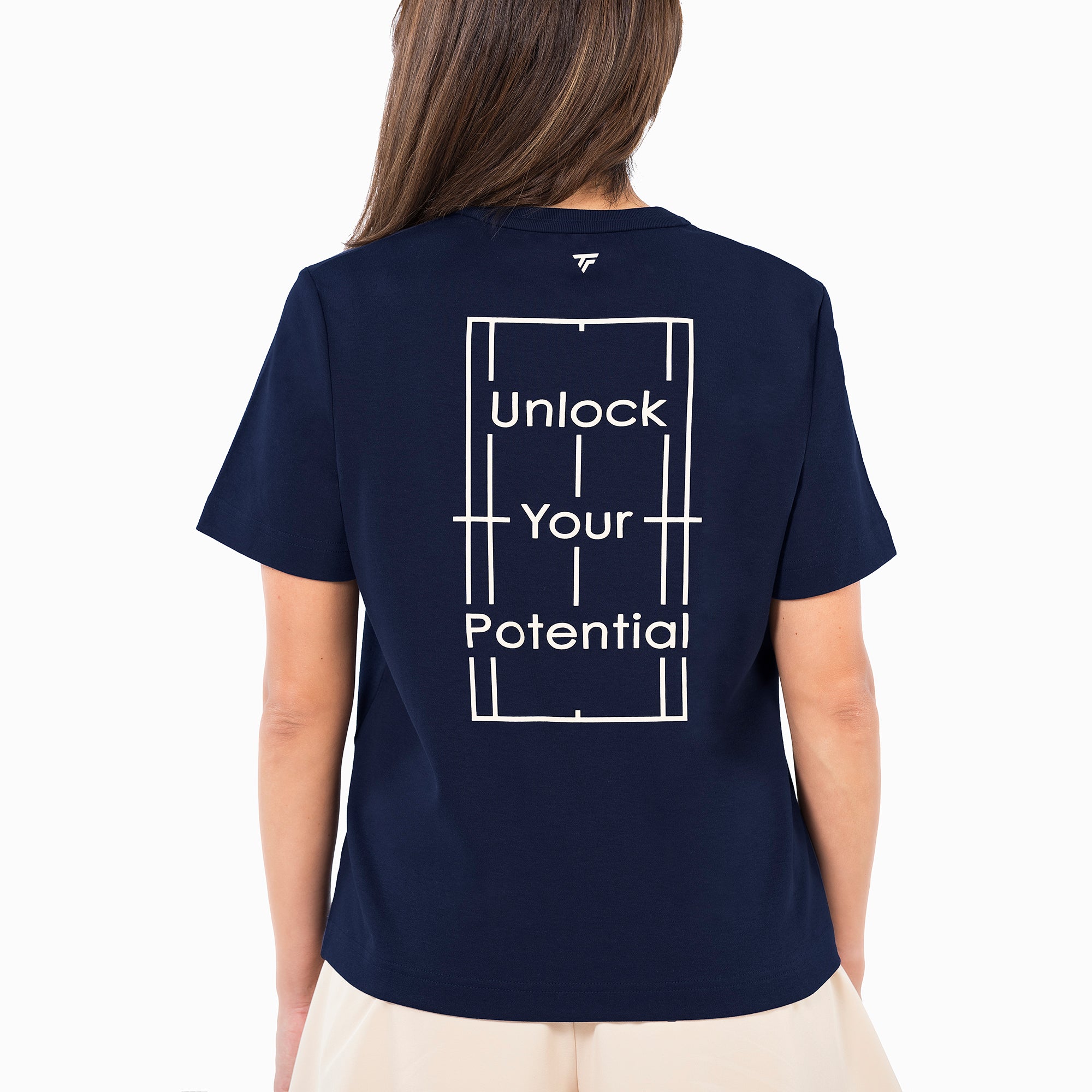tecnifibre-graphic-tee-donna-blu-marine-t-shirt-tennis image 2