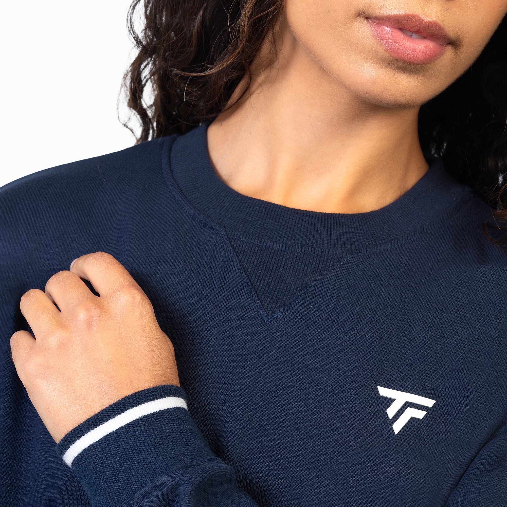 tecnifibre-terry-sweater-marine-felpa-donna image 3