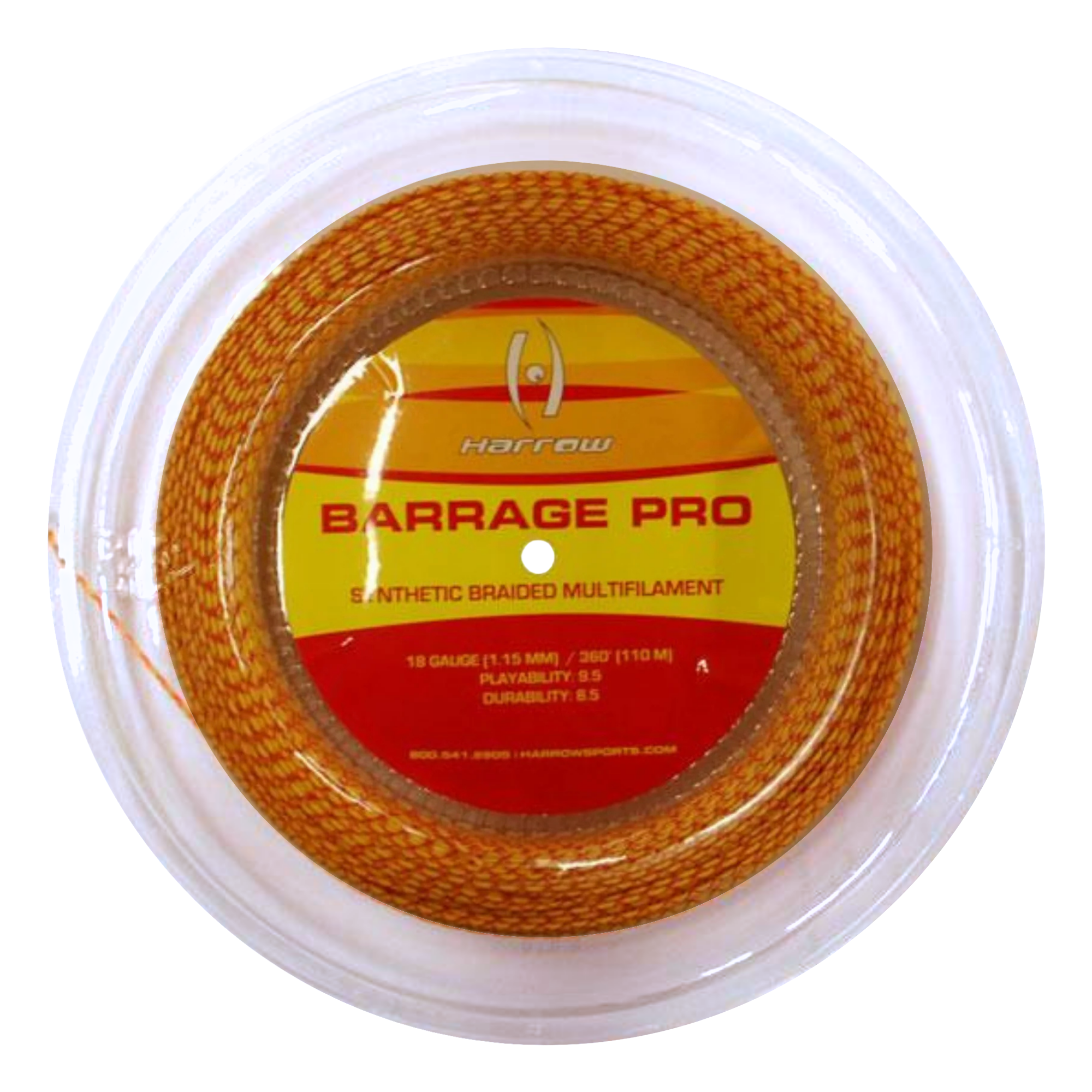harrow-barrage-pro-corde-squash-18g-matassa-110m image 2