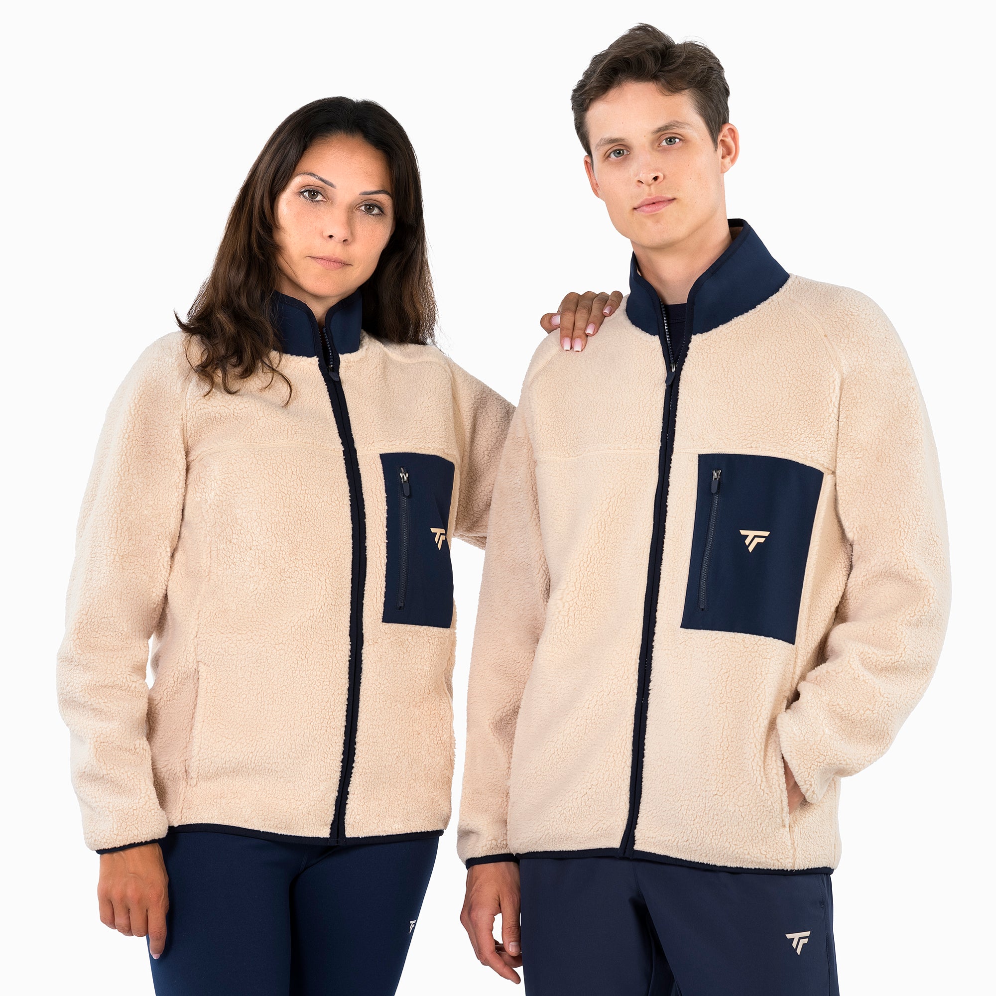 tecnifibre-sherpa-full-zip-jacket-sand-giacca image 8