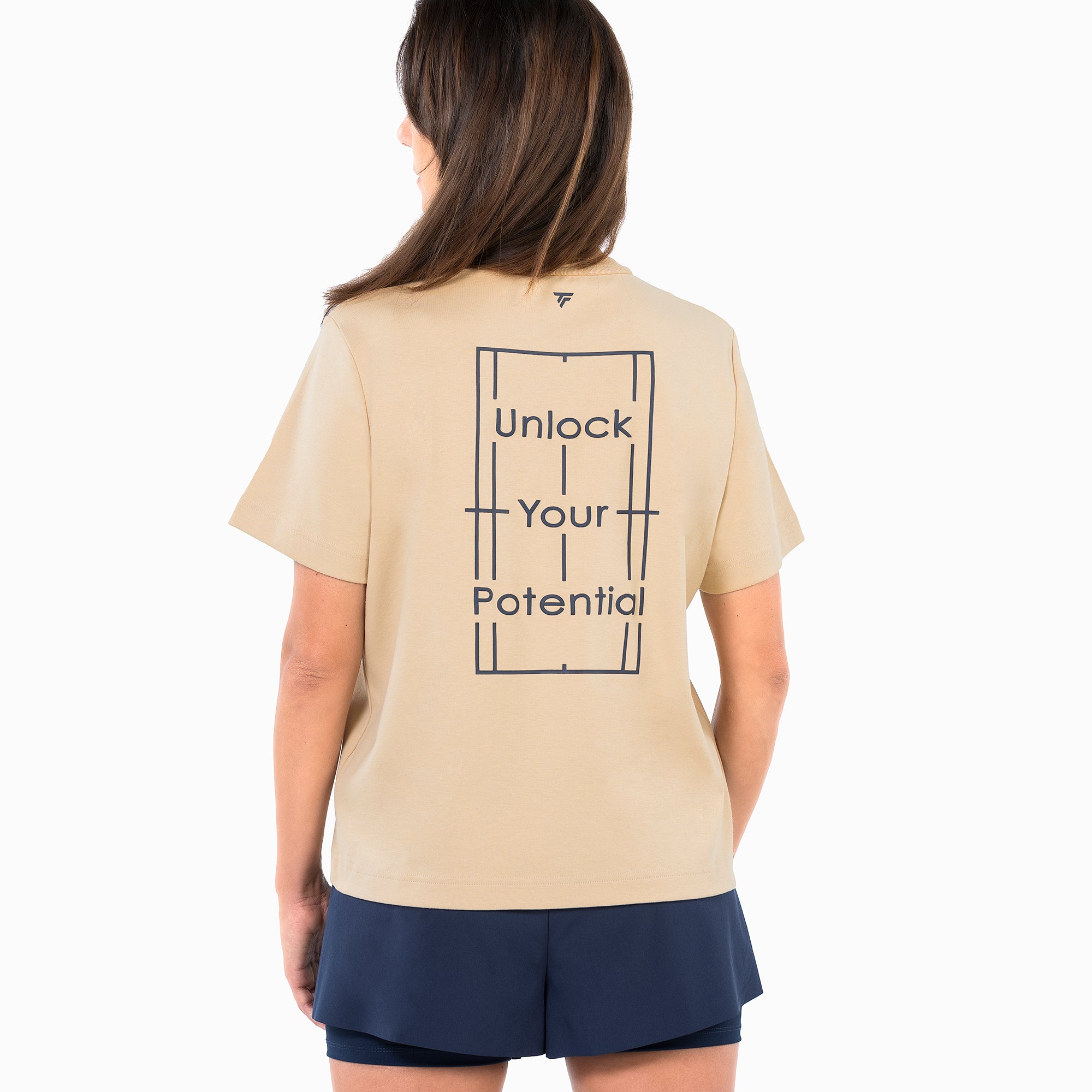 tecnifibre-graphic-tee-donna-sabbia image 2