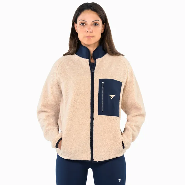 tecnifibre-sherpa-full-zip-jacket-sand-giacca image 1