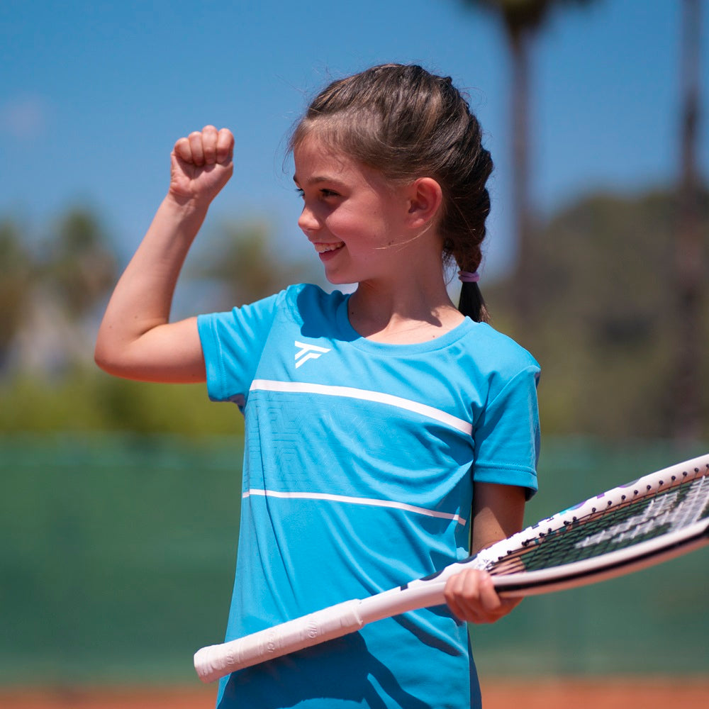 tecnifibre-team-tech-tee-azur-maglietta-tennis-fille image 2