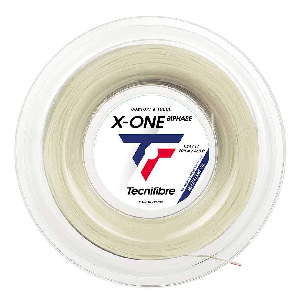 tecnifibre-x-one-biphase-beige-matassa-corde-tennis-200m image 1