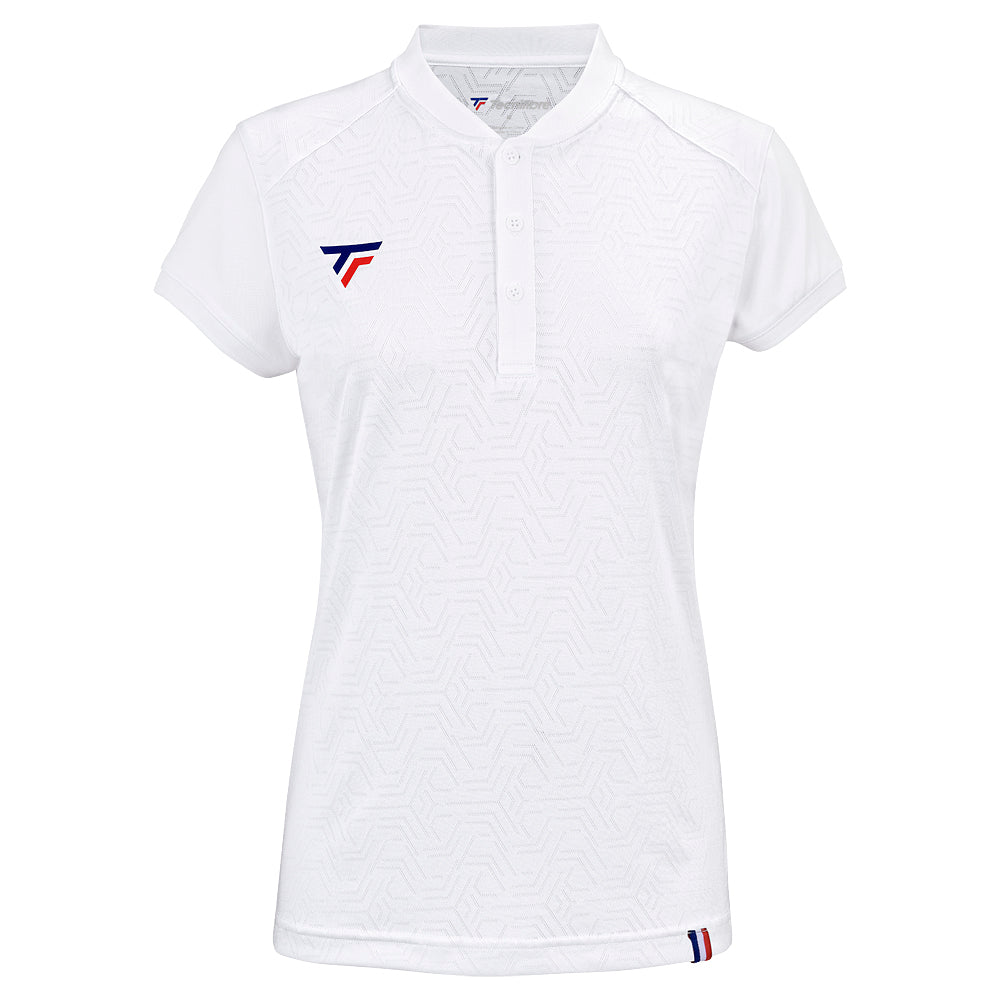 tecnifibre-team-mesh-polo-white-femme-polo-tennis-donna image 2