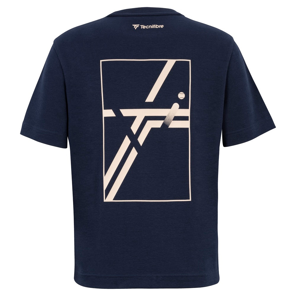 tecnifibre-graphic-tee-femme-marine-t-shirt-donna-oversize-in-cotone-bio image 2