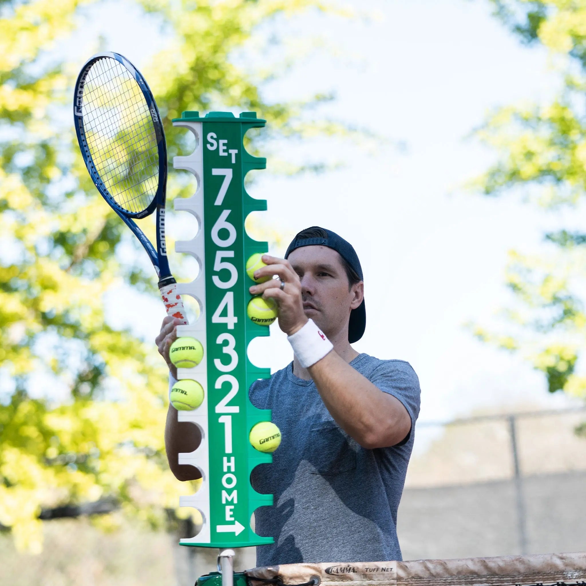 gamma-scor-post-pro-segnapunti-tennis-con-palline image 2