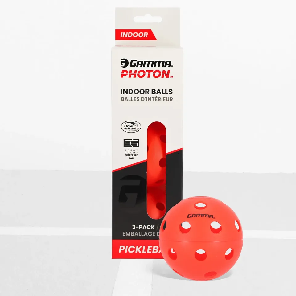 gamma-photon-indoor-pickleball-rossa-palla-pickleball-indoor image 1