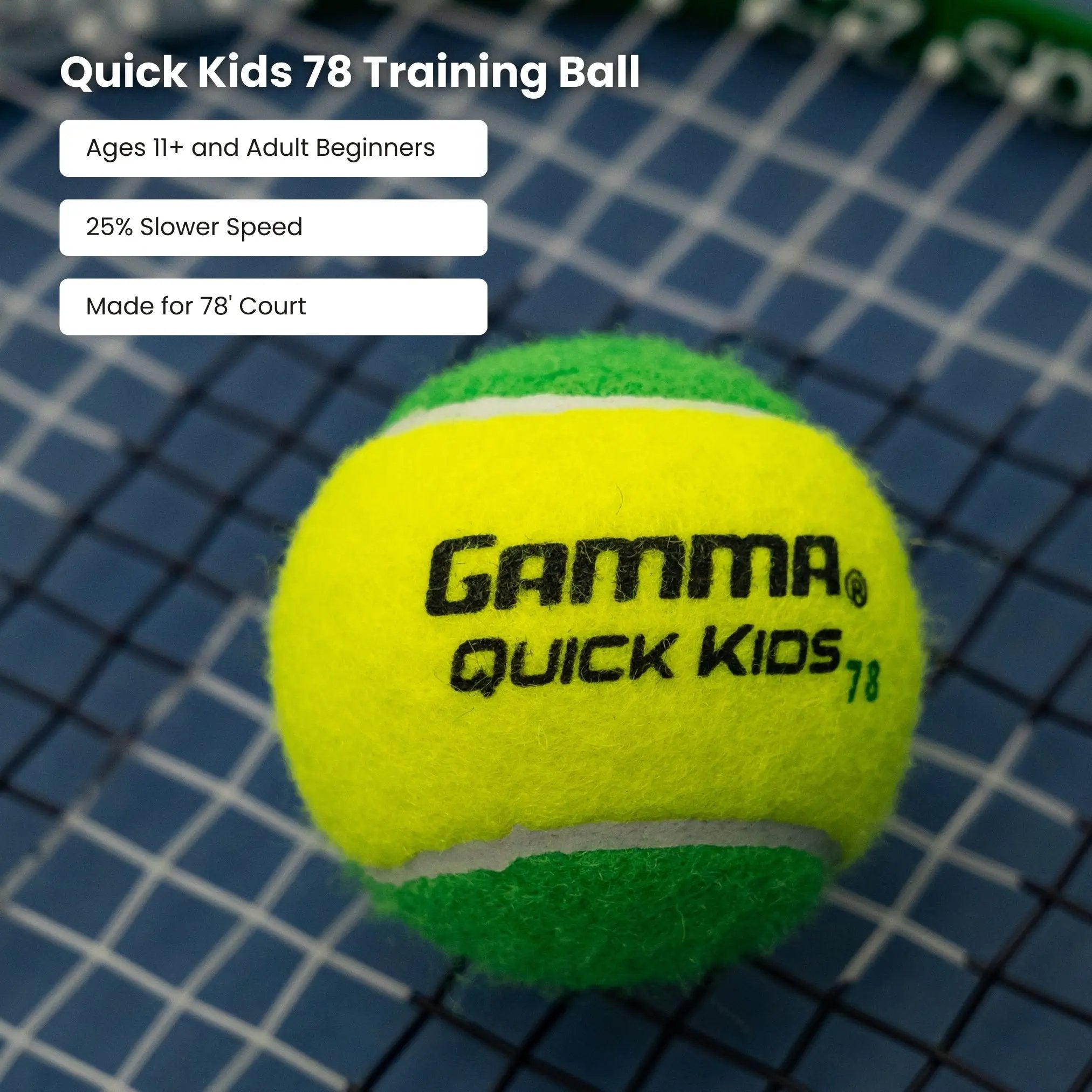 gamma-quick-kids-78-pallina-tennis-junior-pack image 2