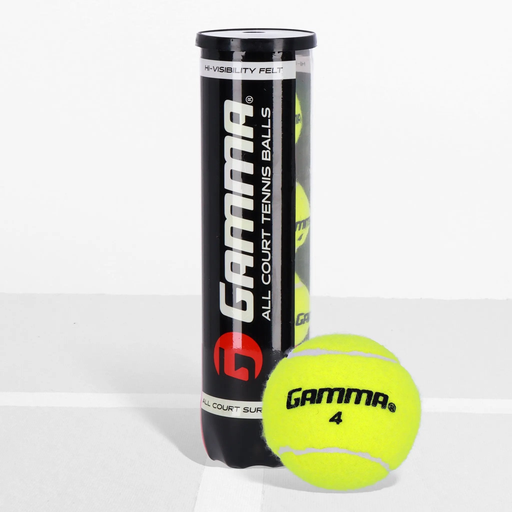 gamma-pressurized-tennis-balls-practice-4-ball-confezione-da-4 image 1