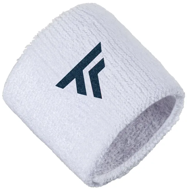 tecnifibre-wristbands-white-x2-polsini-tennis-spugna image 1