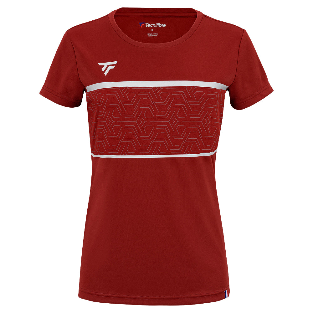 tecnifibre-team-tech-tee-cardinal-fille-t-shirt-tennis-ragazza image 2