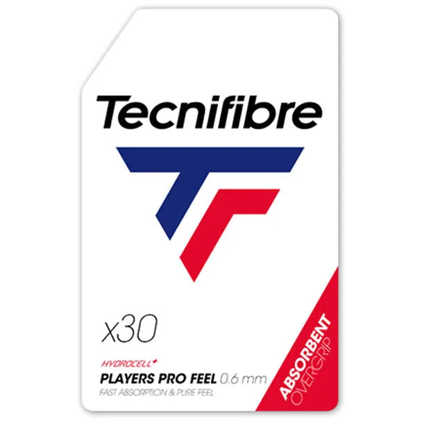 tecnifibre-players-pro-feel-blanc-overgrip-tennis-sachet-da-30 image 1