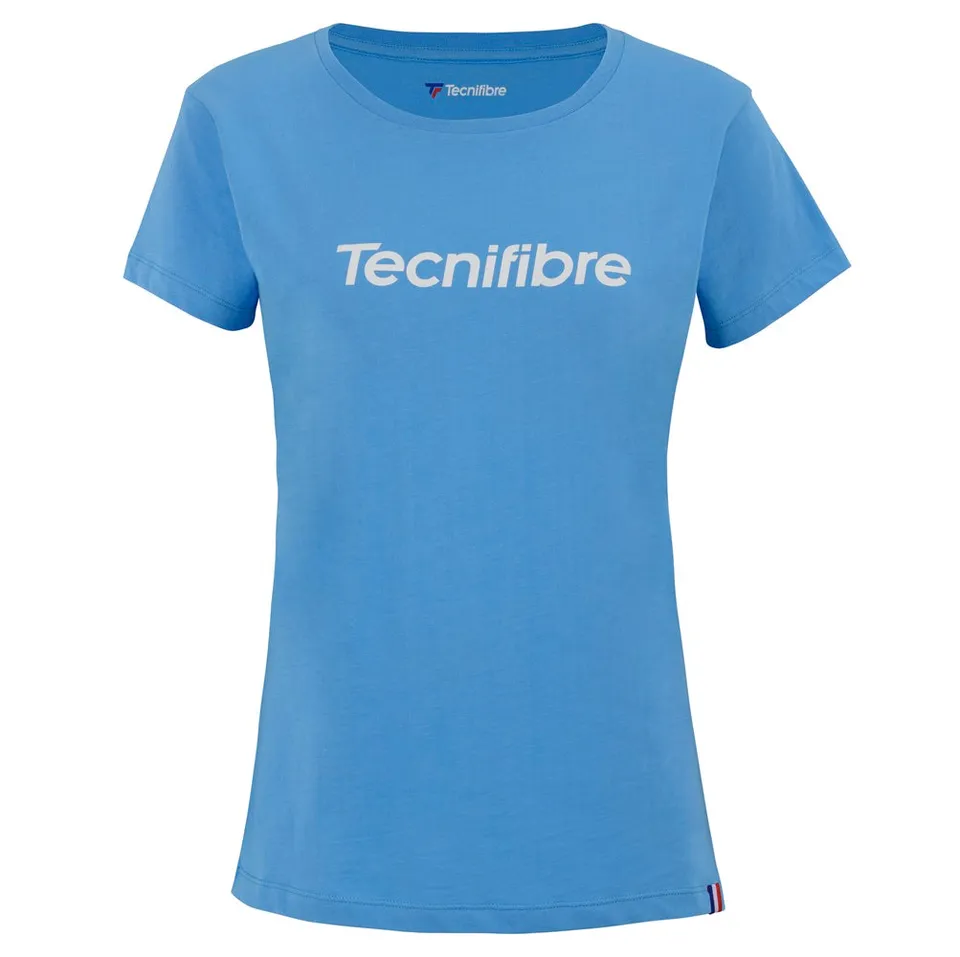 tecnifibre-team-cotton-tee-azzurra-bambina image 1
