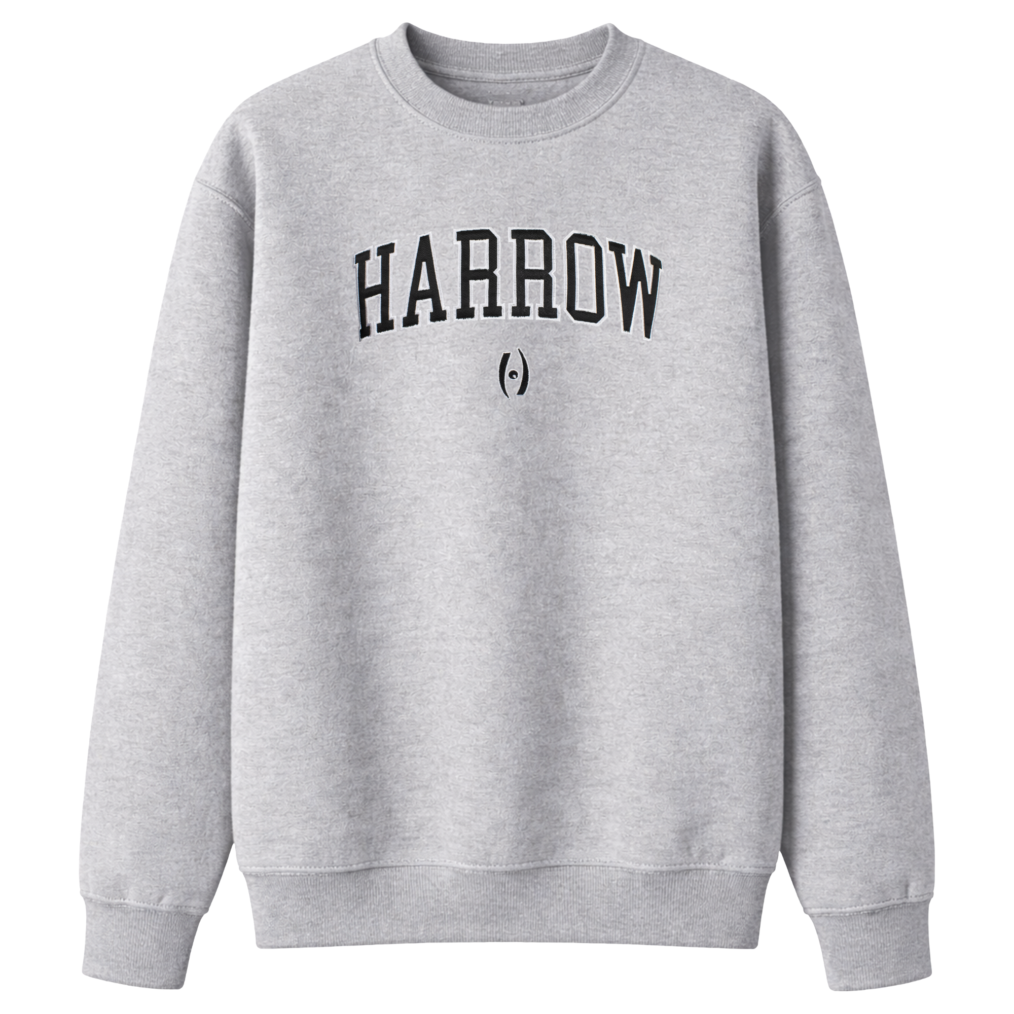 harrow-sports-twill-crewneck-sweatshirt-unisex-grigia image 1