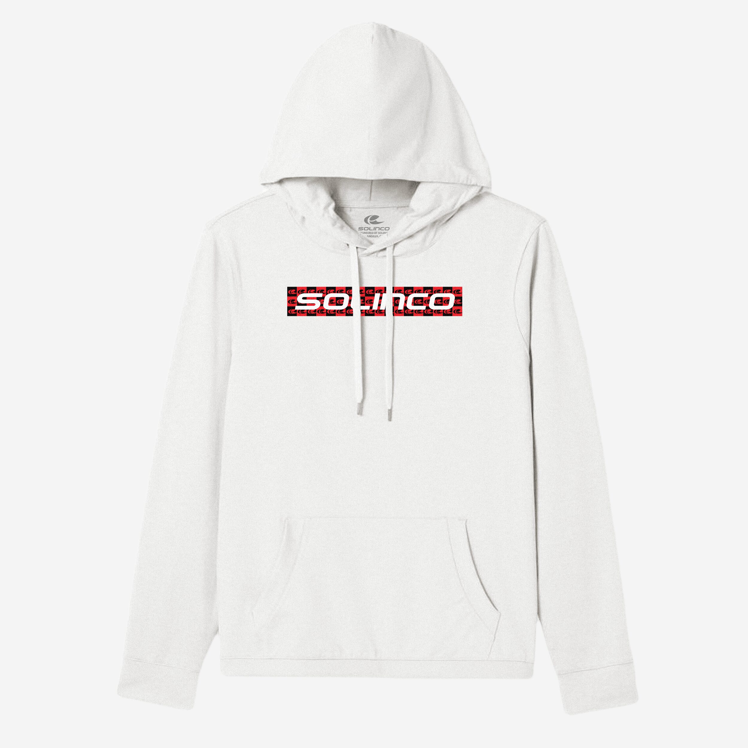 solinco-checkered-felpa-hoodie-cotone image 1