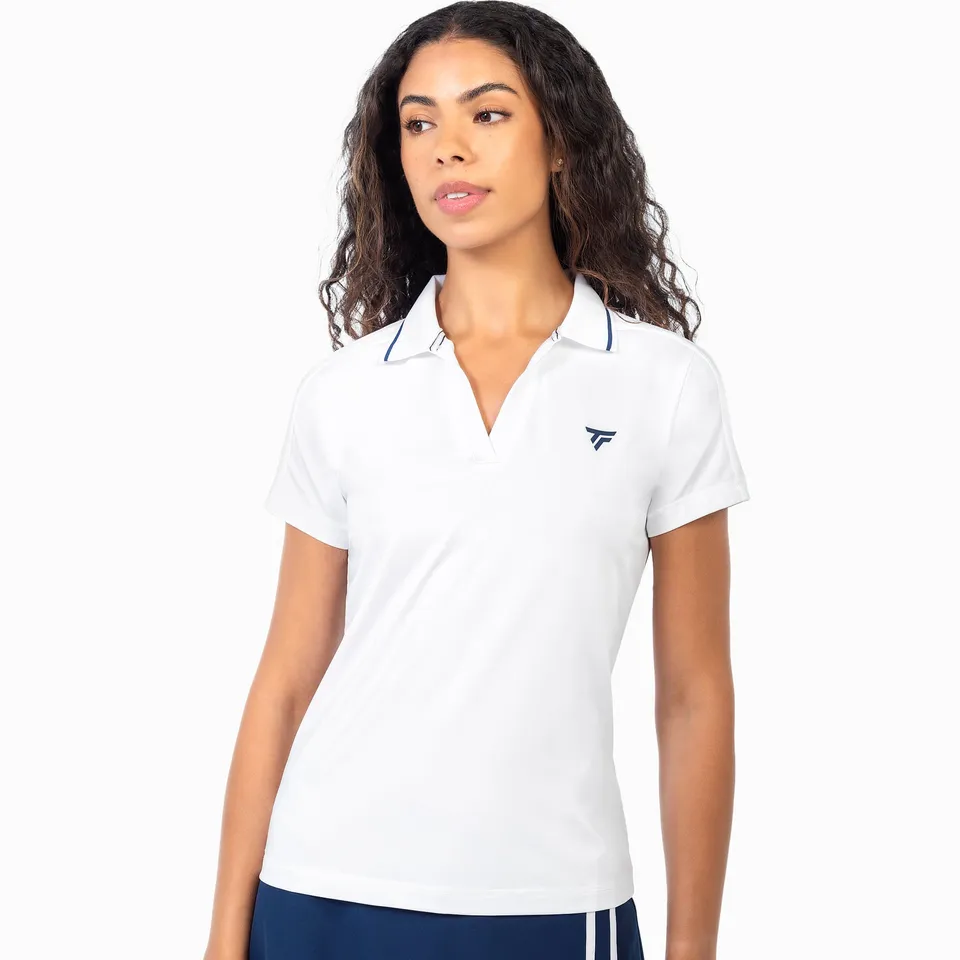 tecnifibre-tech-polo-white-femme-polo-tennis-donna image 1