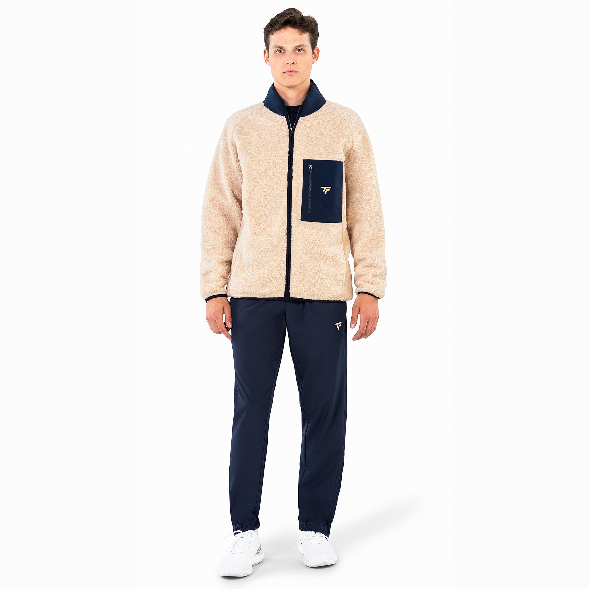 tecnifibre-sherpa-full-zip-jacket-sand-giacca-tennis-full-zip image 1