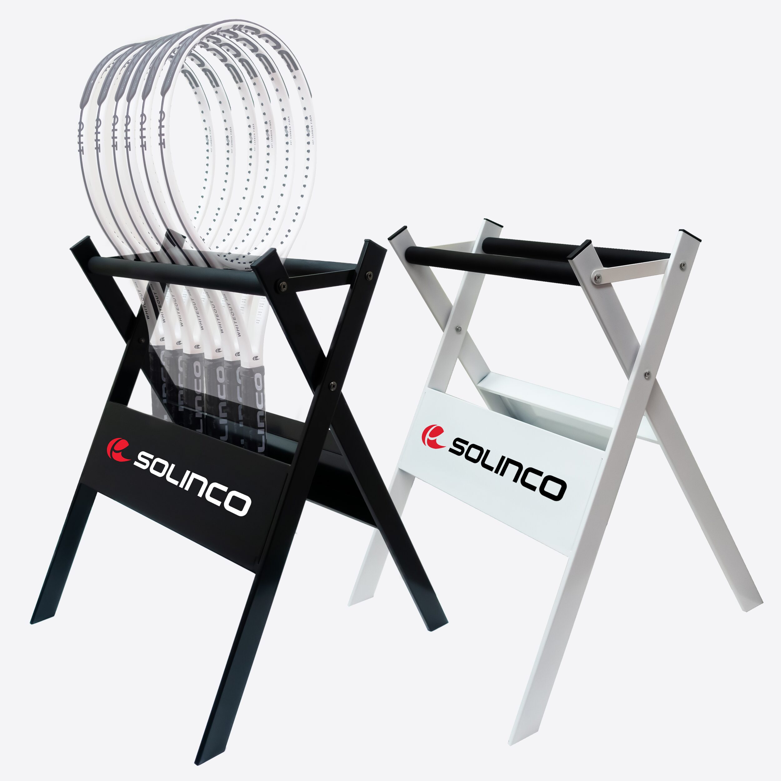 solinco-racquet-stand-rastrelliera-tennis-14-racchette-acciaio image 1