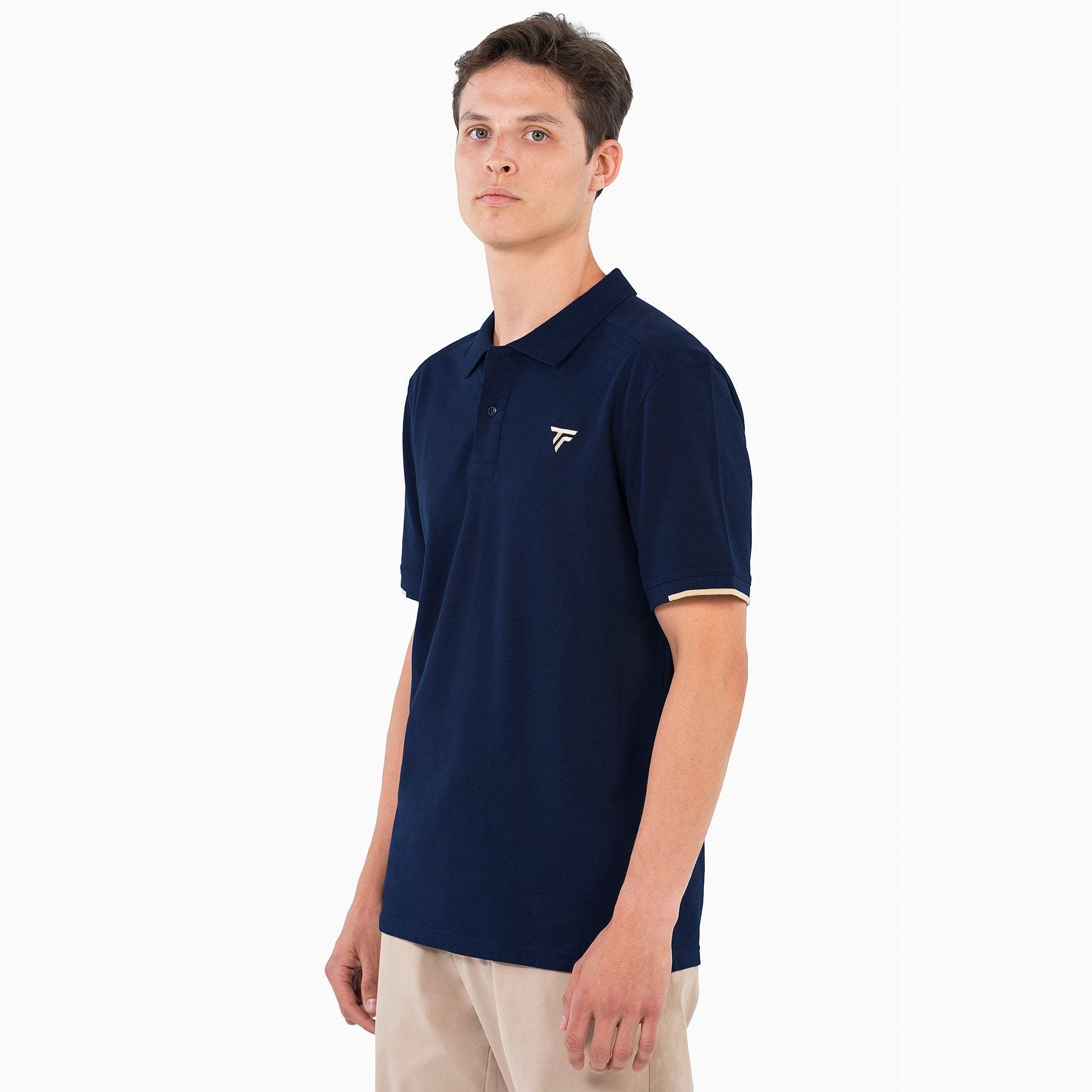 tecnifibre-polo-piqu-homme-marine-polo-tennis-uomo image 1