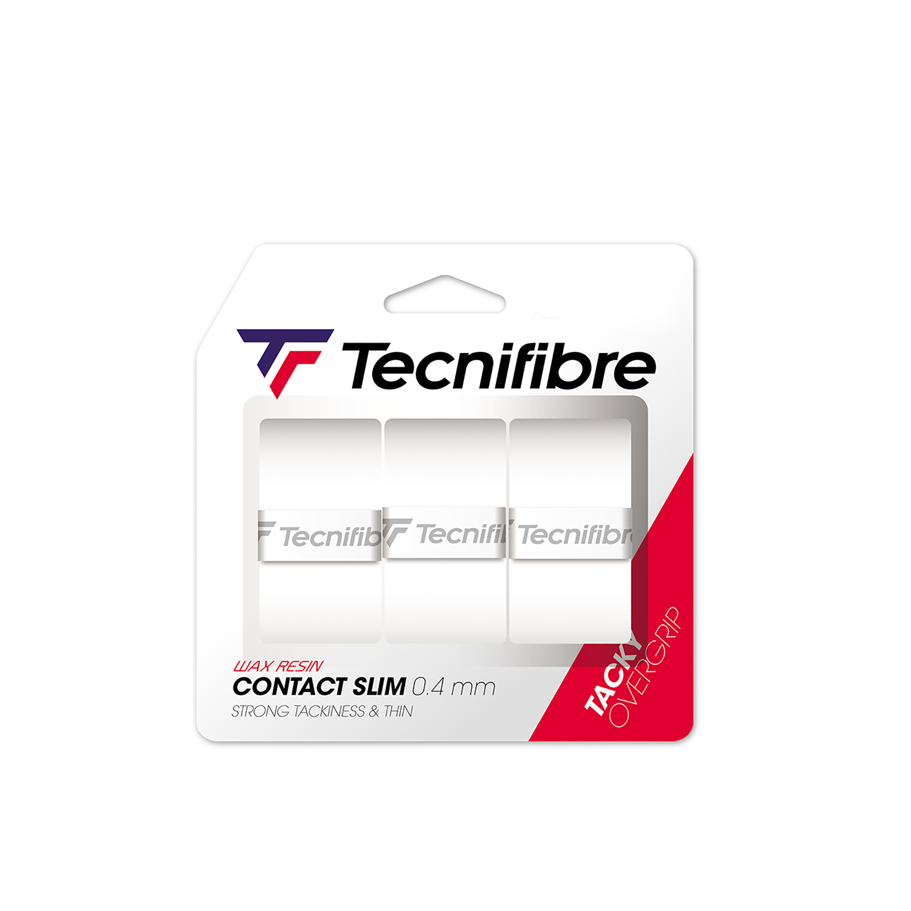 tecnifibre-contact-slim-bianco-overgrip-sottile-da-tennis image 1