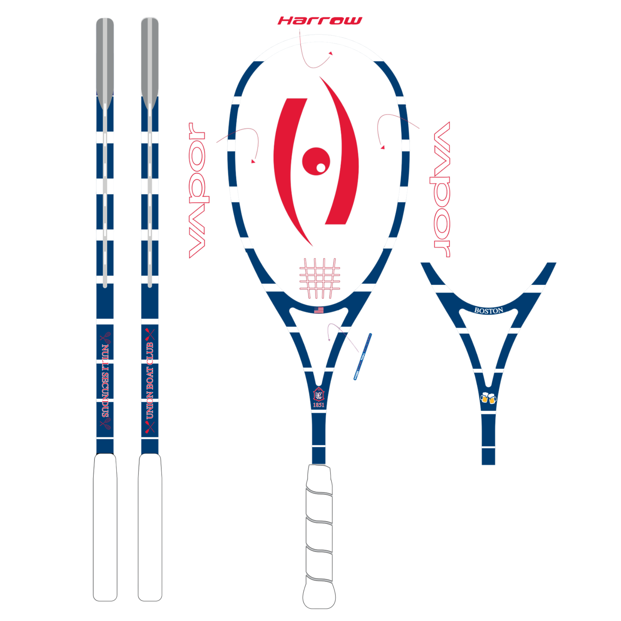 harrow-custom-squash-racquet-racchetta-squash image 2
