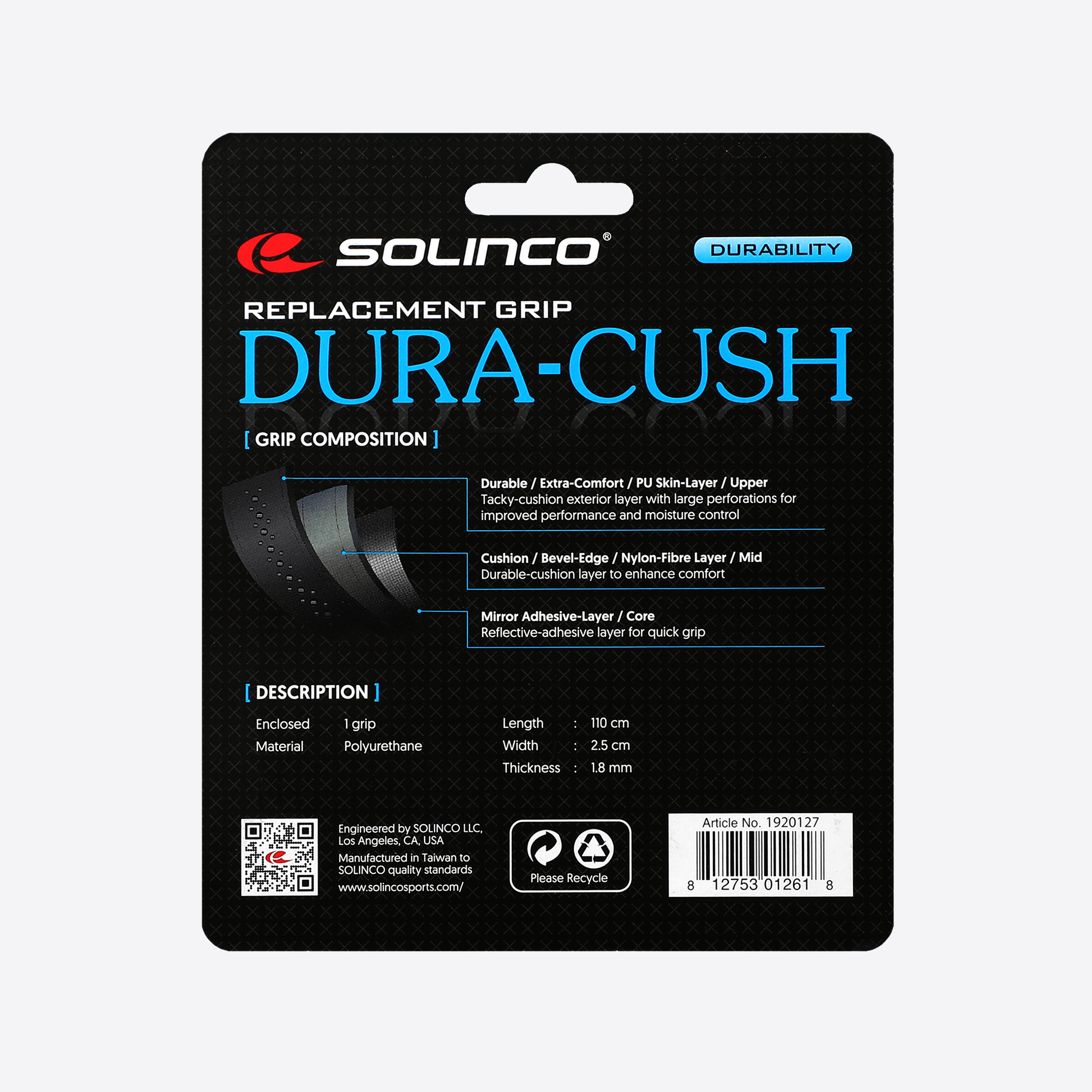 solinco-dura-cush-grip-base-tennis-1-8mm-nero-bianco image 3