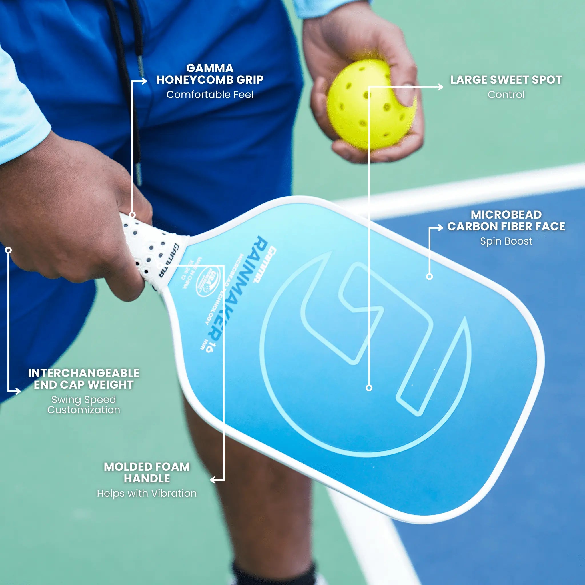gamma-rainmaker-16-paddle-da-pickleball image 5