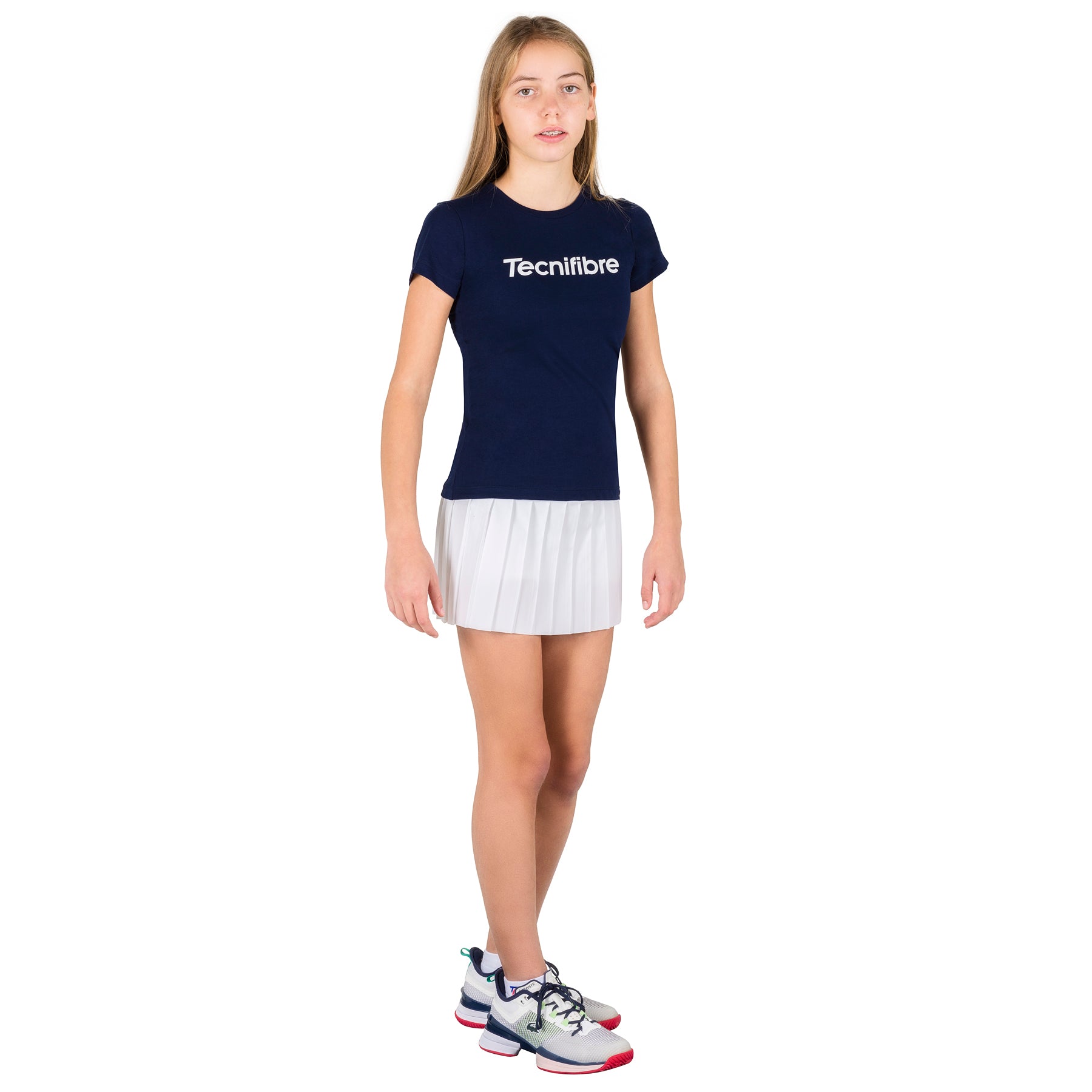 gonna-tecnifibre-team-skort-white-bambina image 1