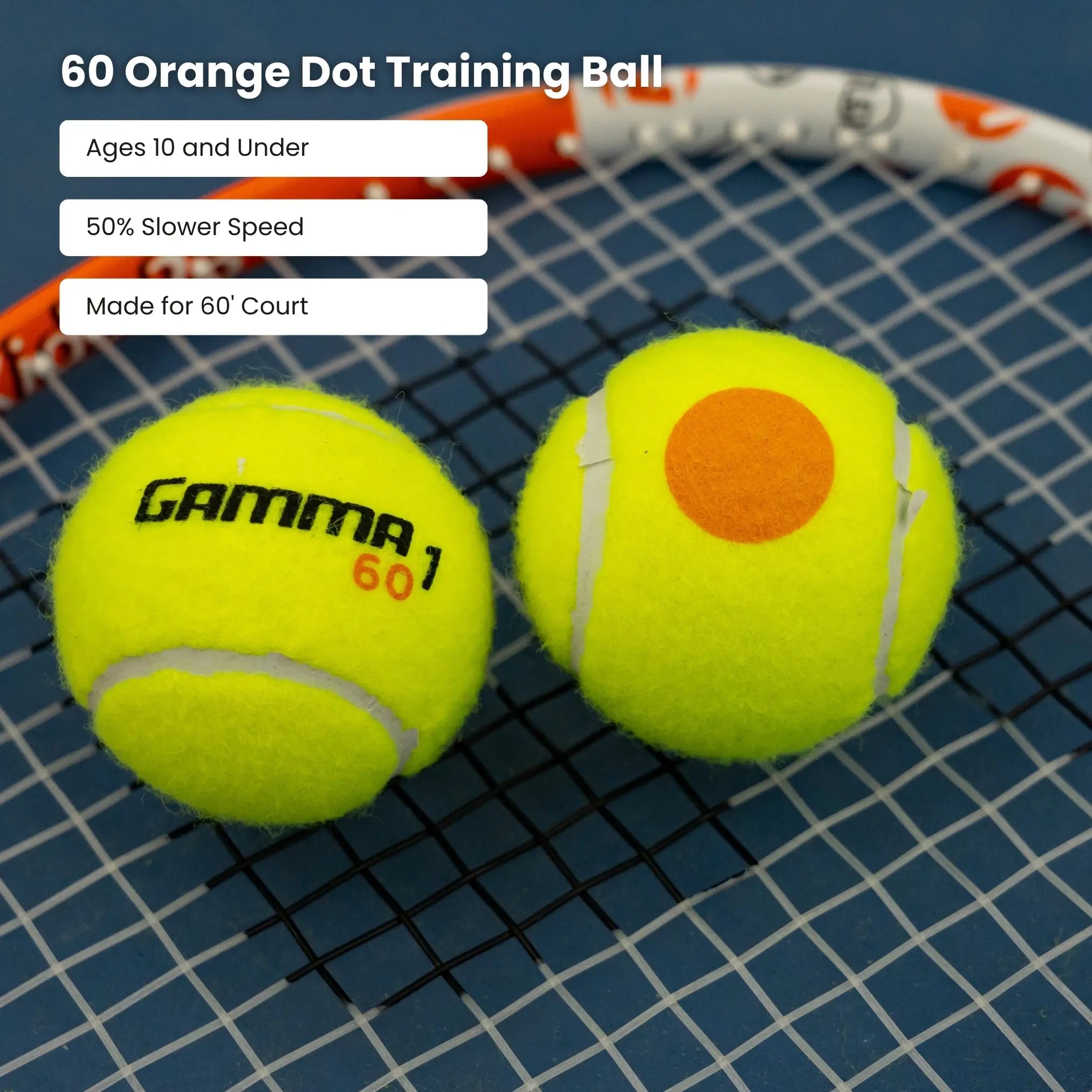 gamma-orange-dot-60-pallina-tennis-junior image 2