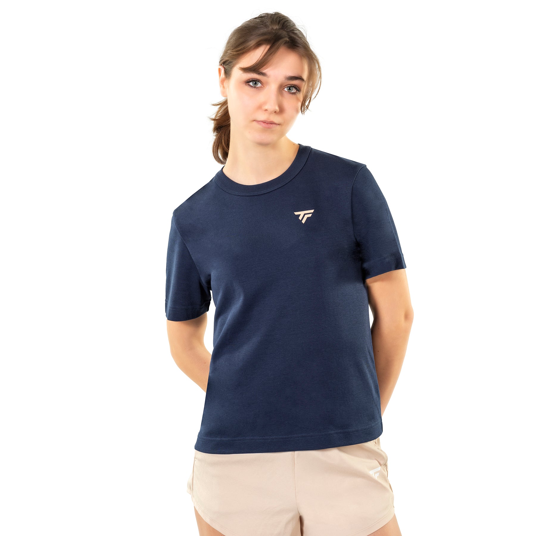 tecnifibre-graphic-tee-femme-marine-t-shirt-donna-oversize-in-cotone-bio image 1