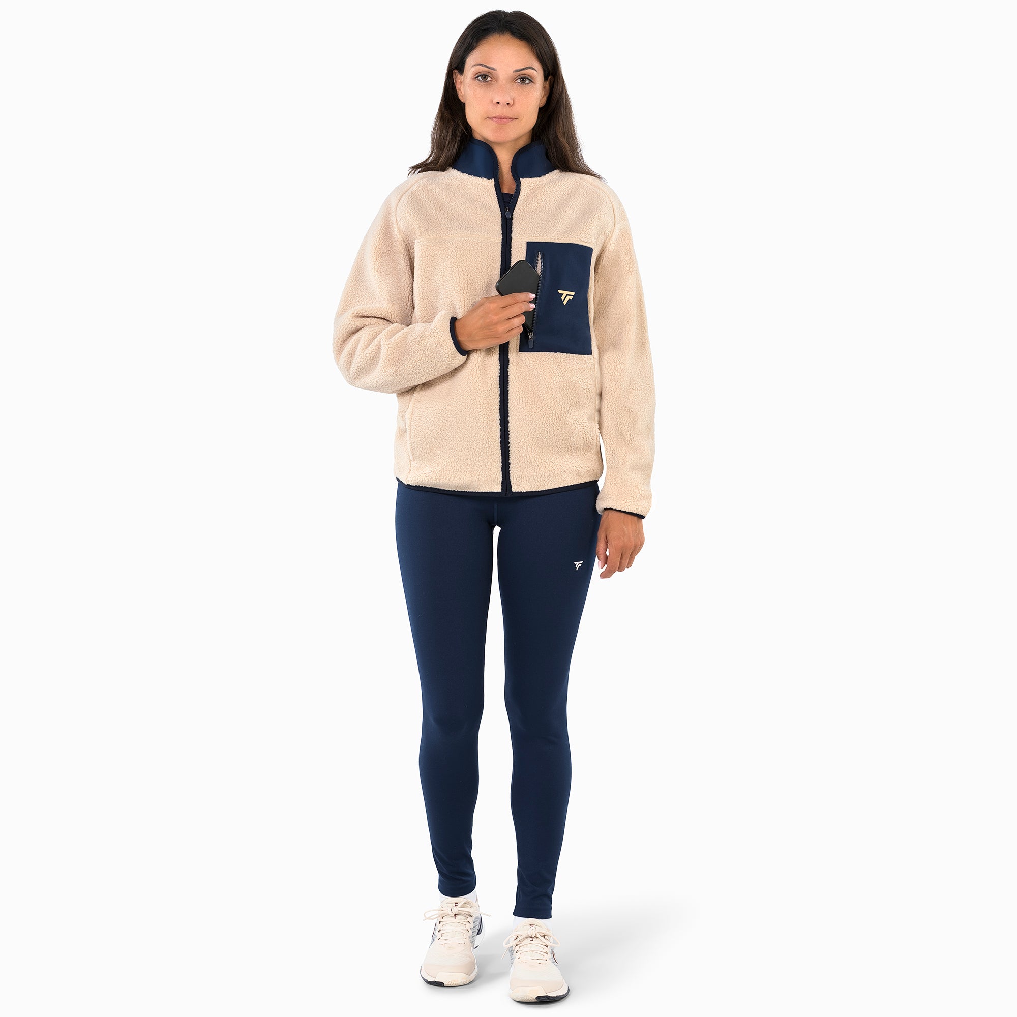 tecnifibre-sherpa-full-zip-jacket-sand-giacca image 5