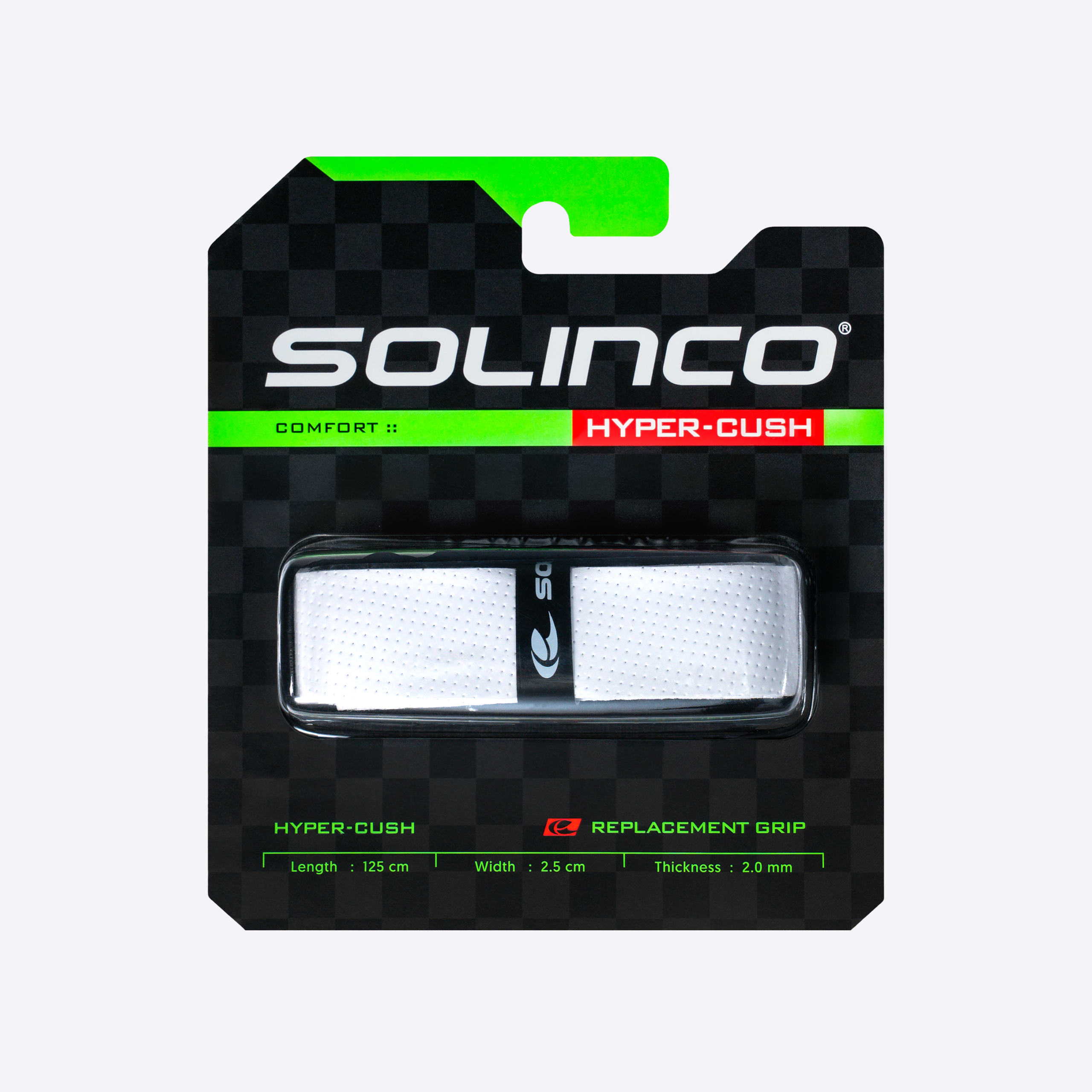 solinco-hyper-cush-replacement-grip-nero-bianco-2-0-mm image 2