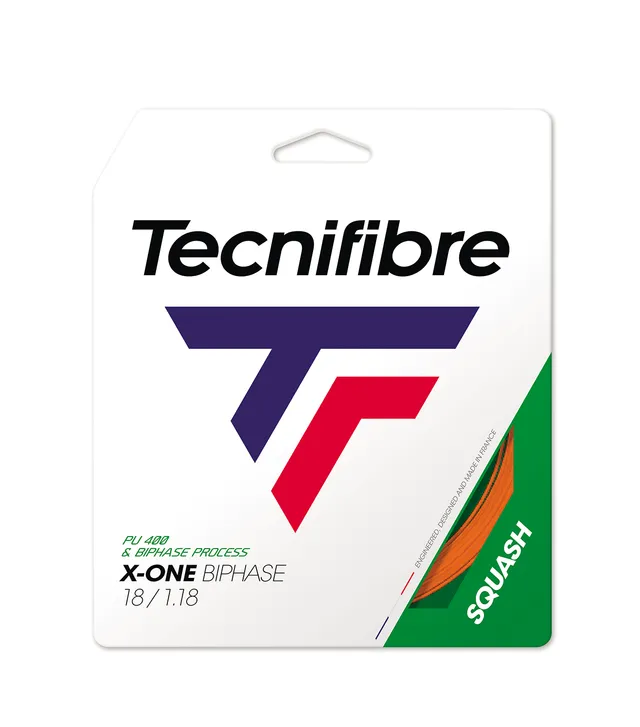 tecnifibre-x-one-biphase-squash-orange-corda-squash image 1